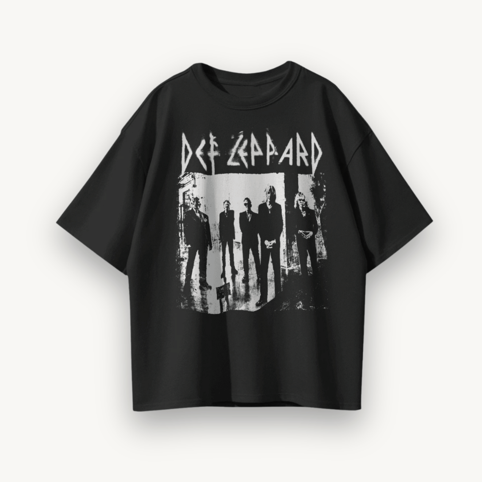 Def Leppard Symphony Black Oversized Tee