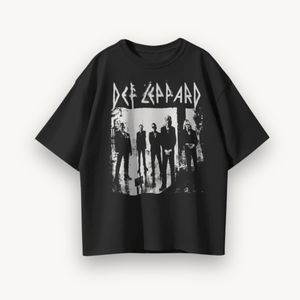 Def Leppard Symphony Black Oversized Tee