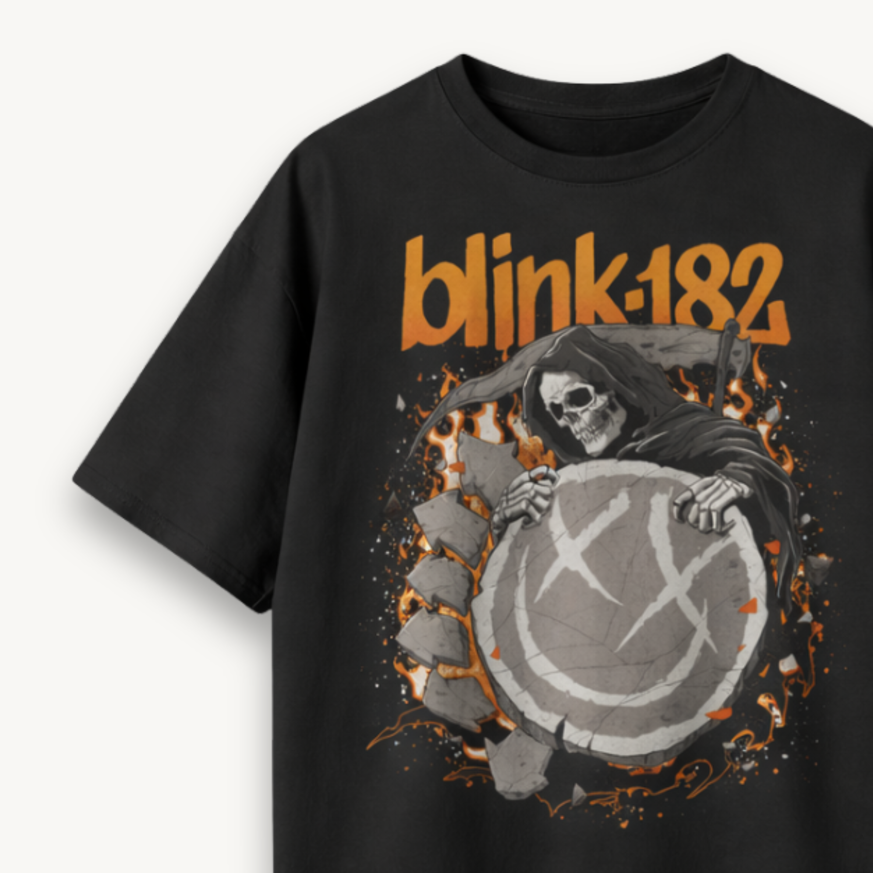 Blink-182 The Reaper Returns Black Relaxed Tee