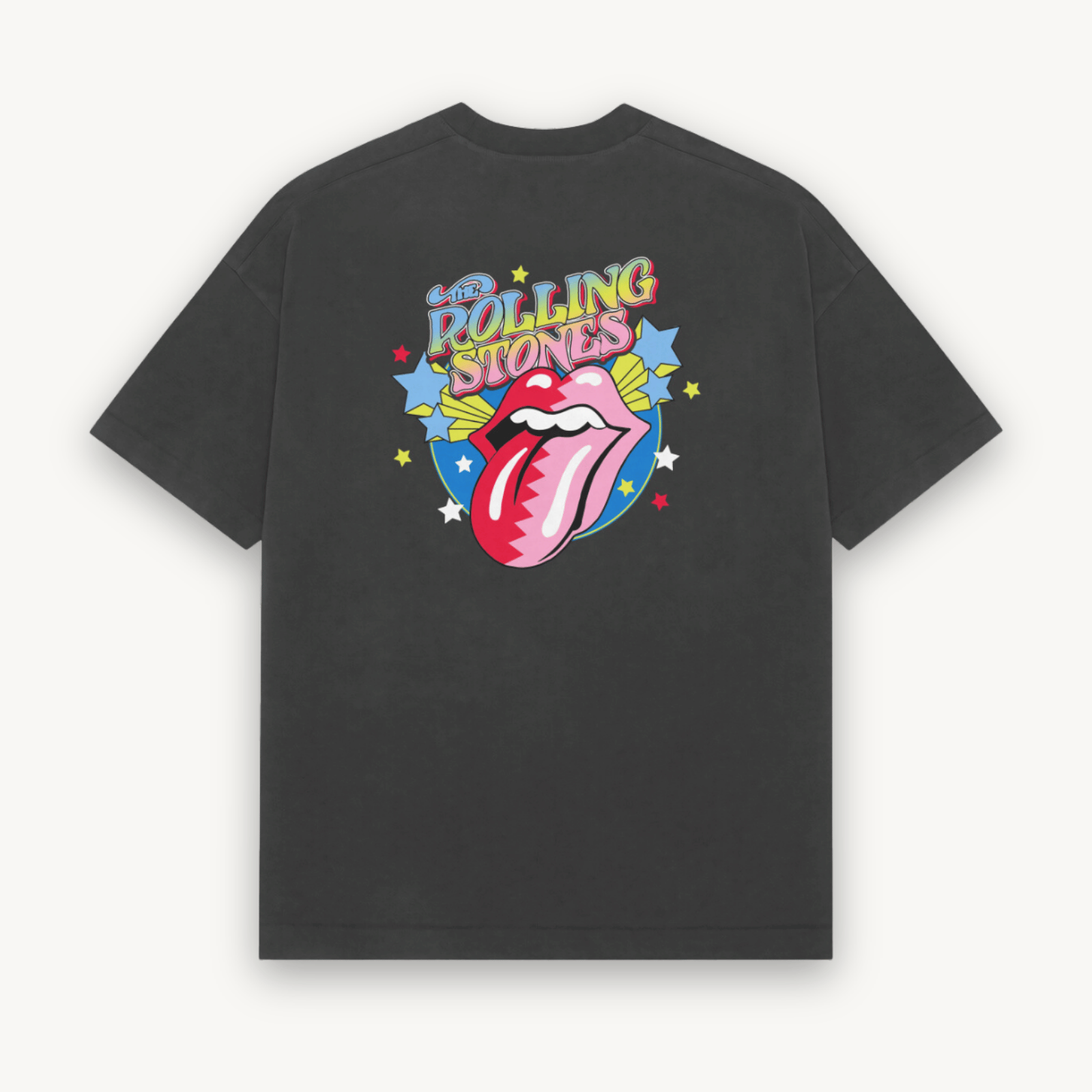 The Rolling Stones Retro Star Black Relaxed Tee