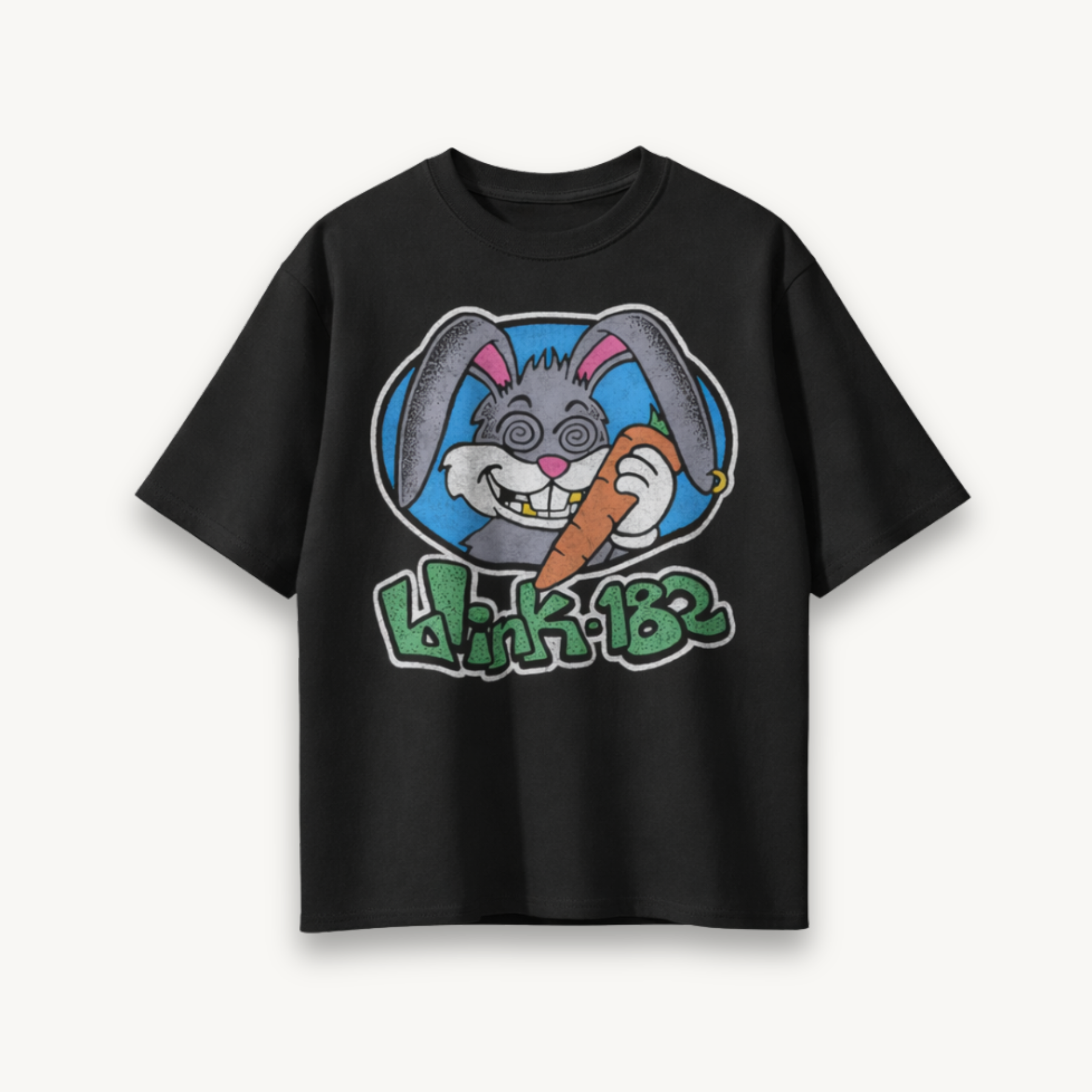 Blink-182 Pop Punk Mascot Black Relaxed Tee