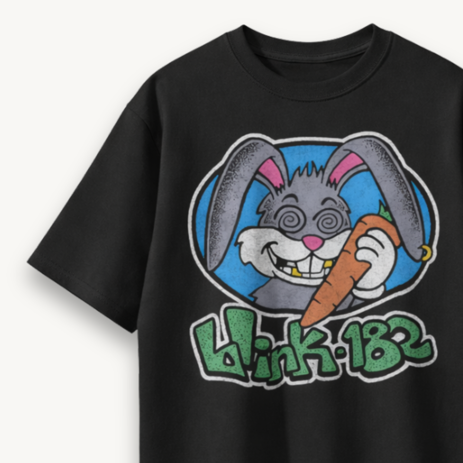 Blink-182 Pop Punk Mascot Black Relaxed Tee