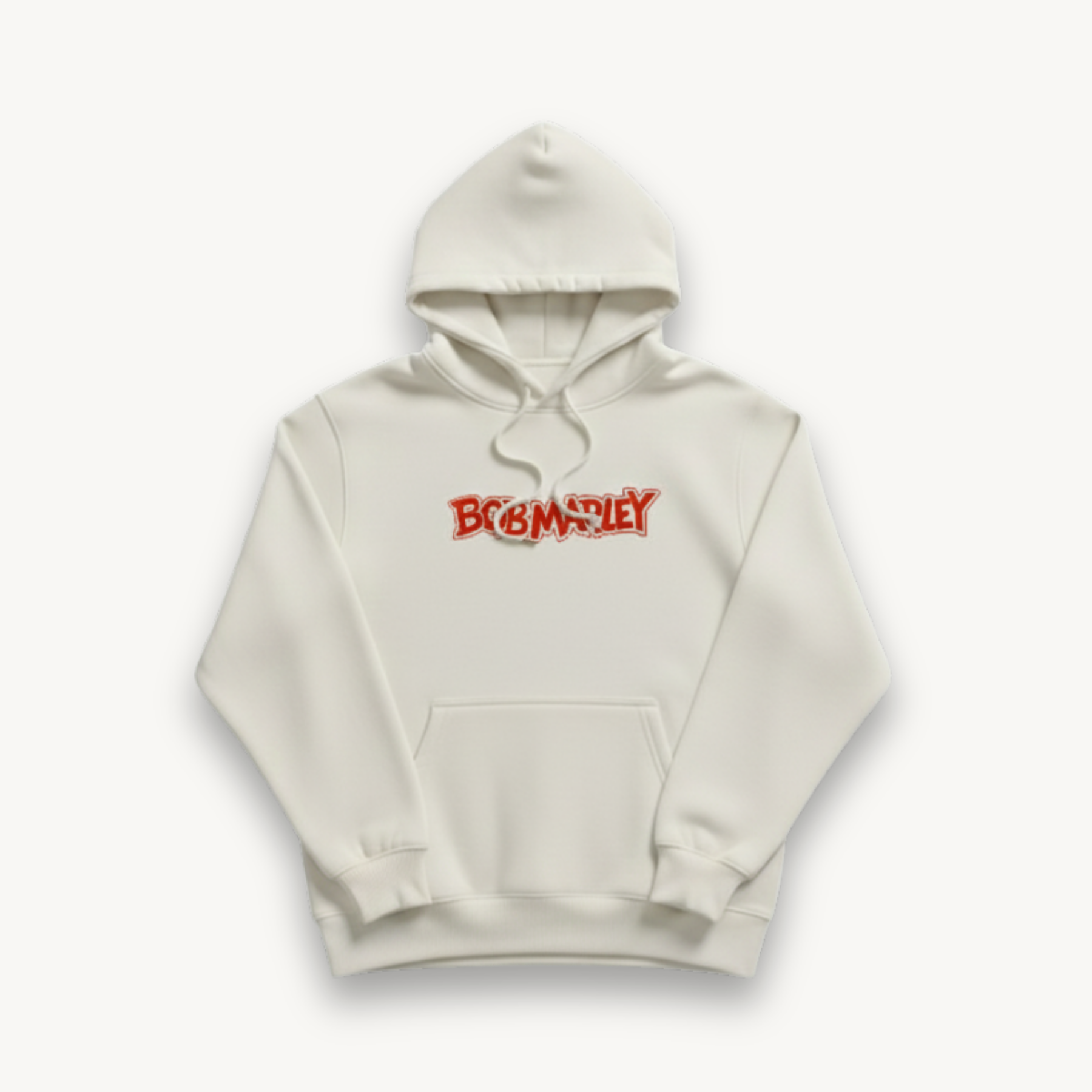 Bob Marley Hand Style White Hoodie