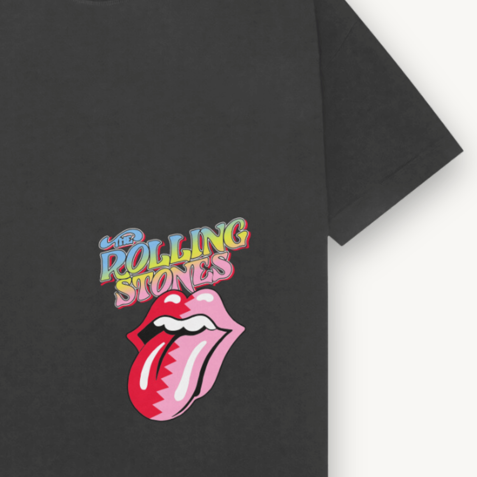The Rolling Stones Retro Star Black Relaxed Tee