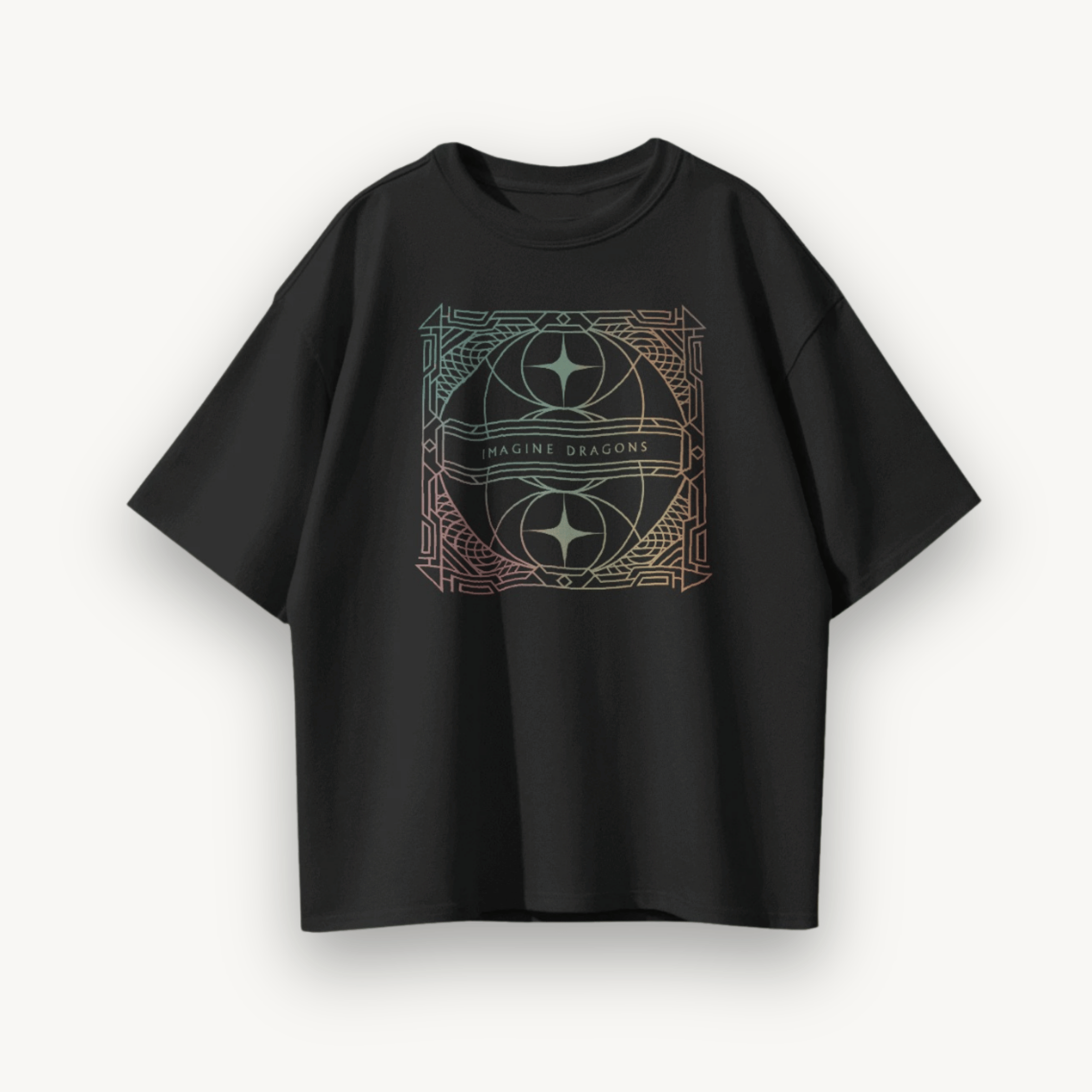 Imagine Dragons Loom Black Oversized Tee
