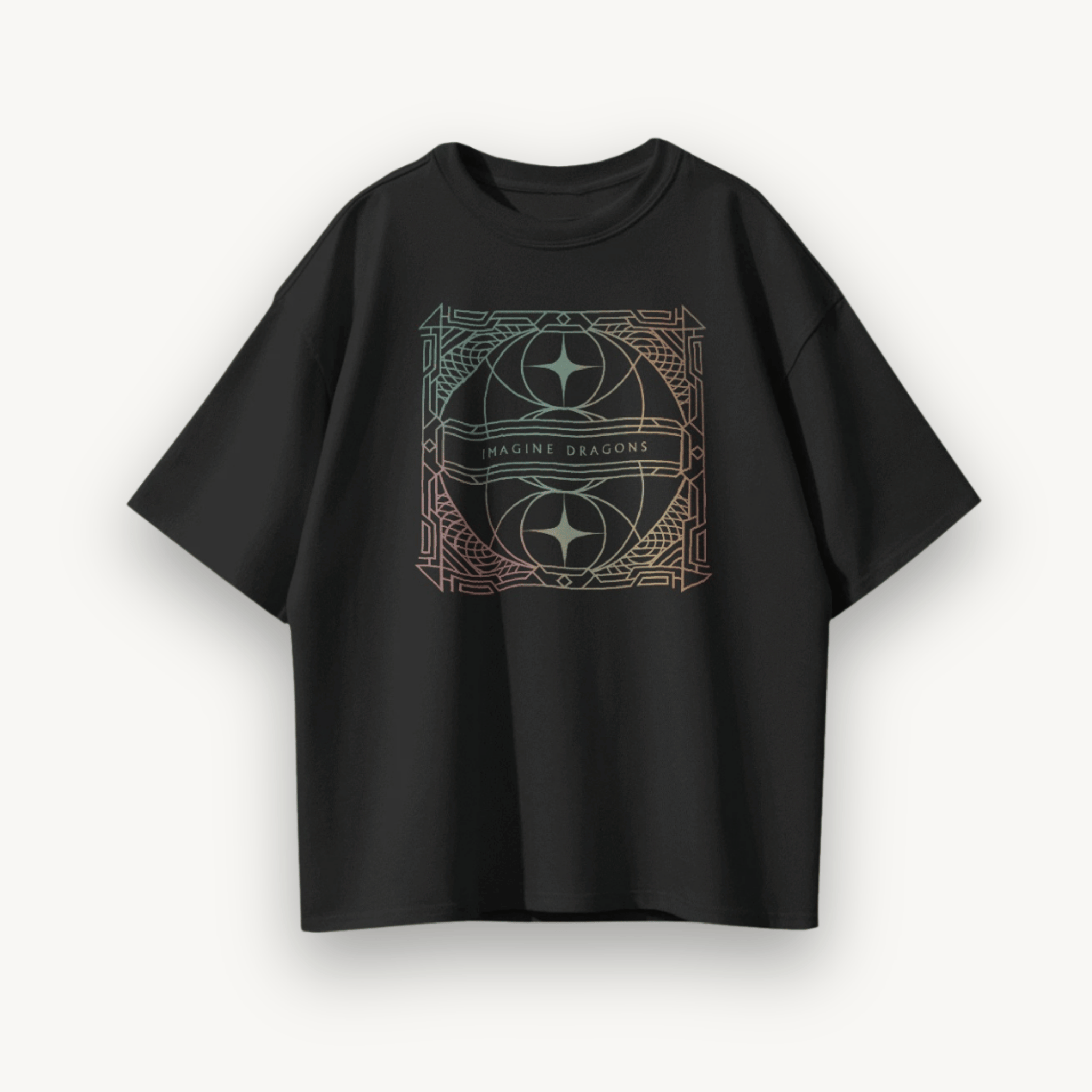 Imagine Dragons Loom Black Oversized Tee