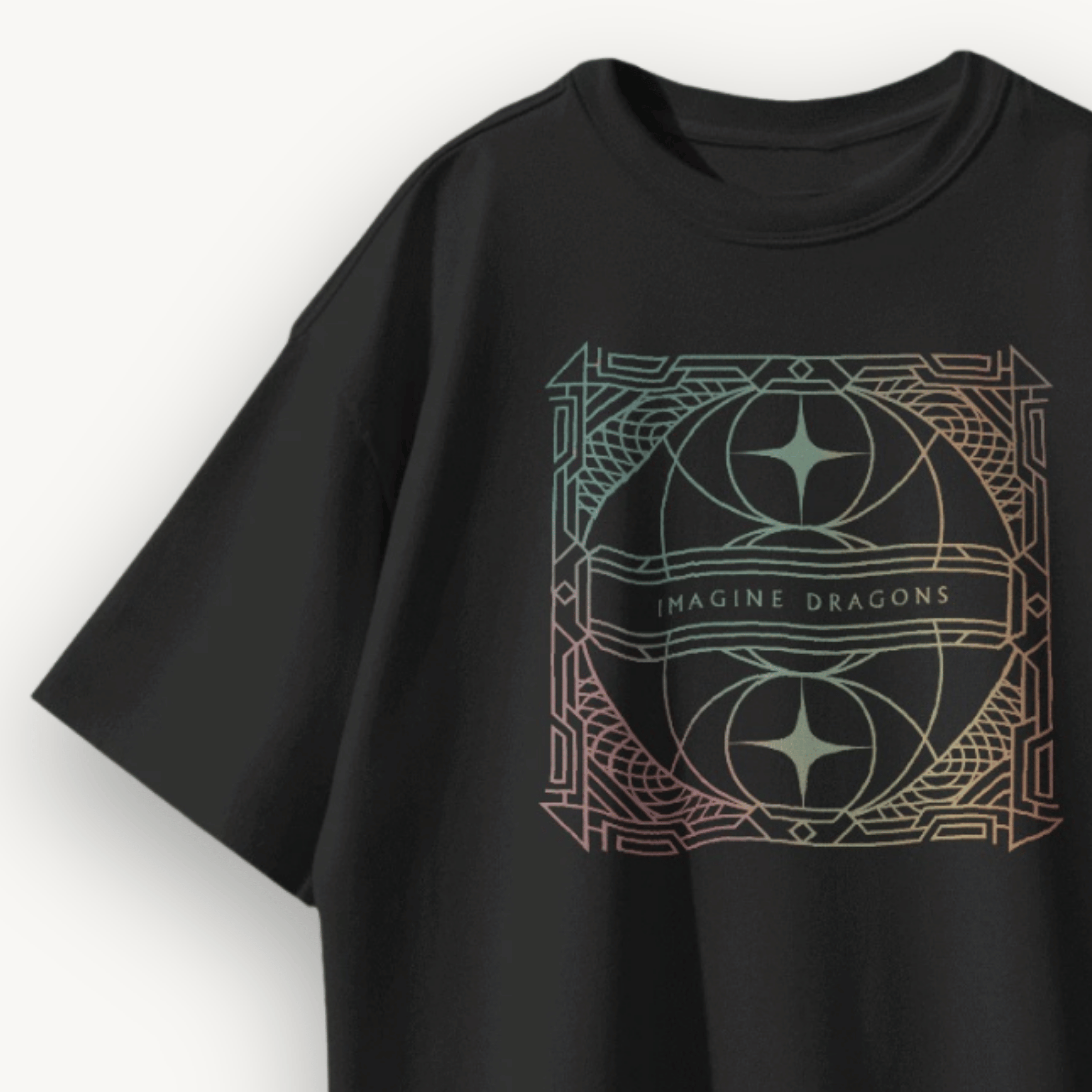 Imagine Dragons Loom Black Oversized Tee