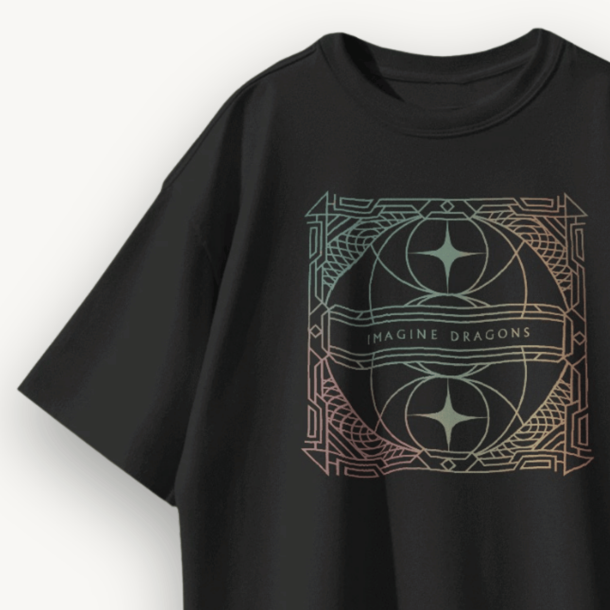 Imagine Dragons Loom Black Oversized Tee