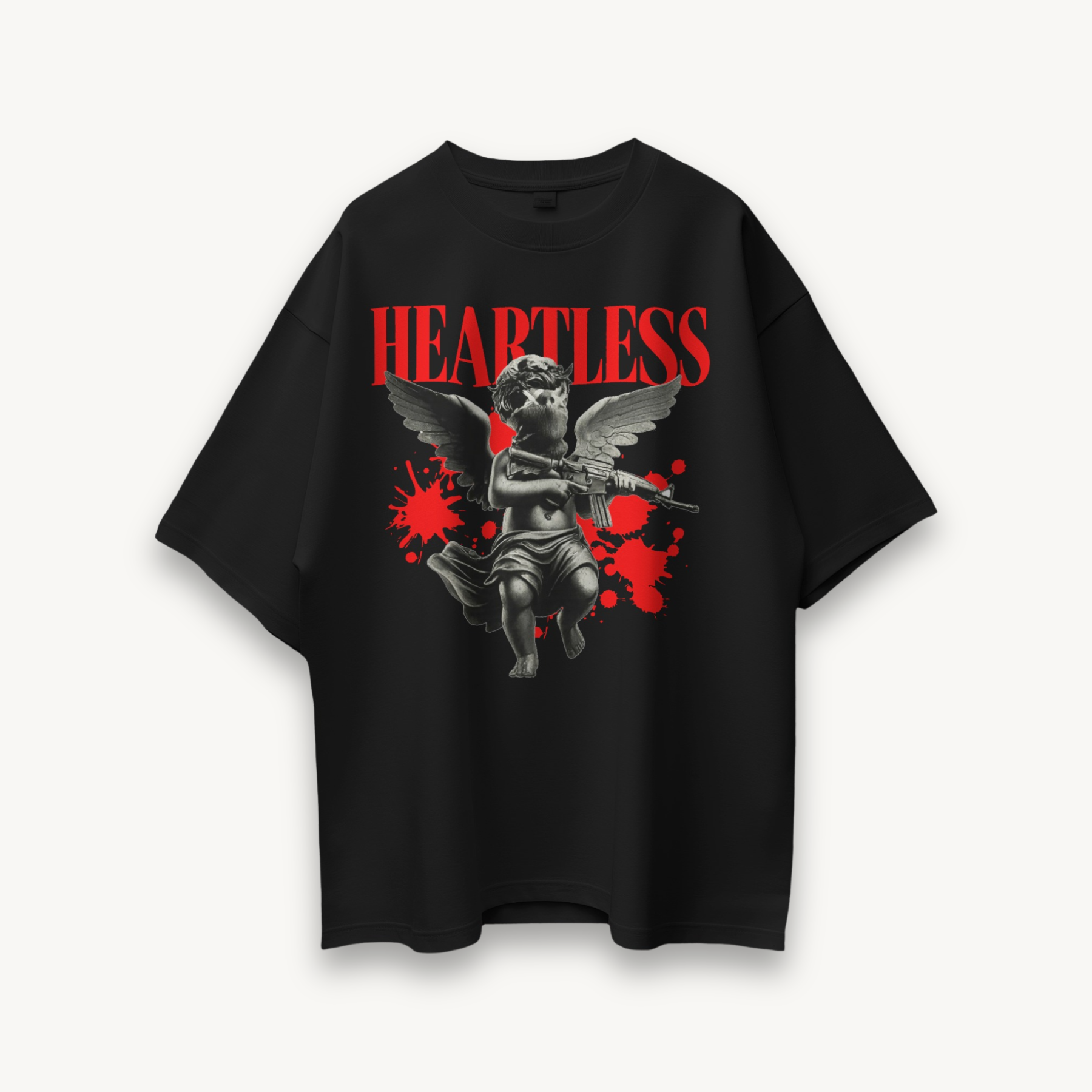 TNC Heartless Black Oversized Tee