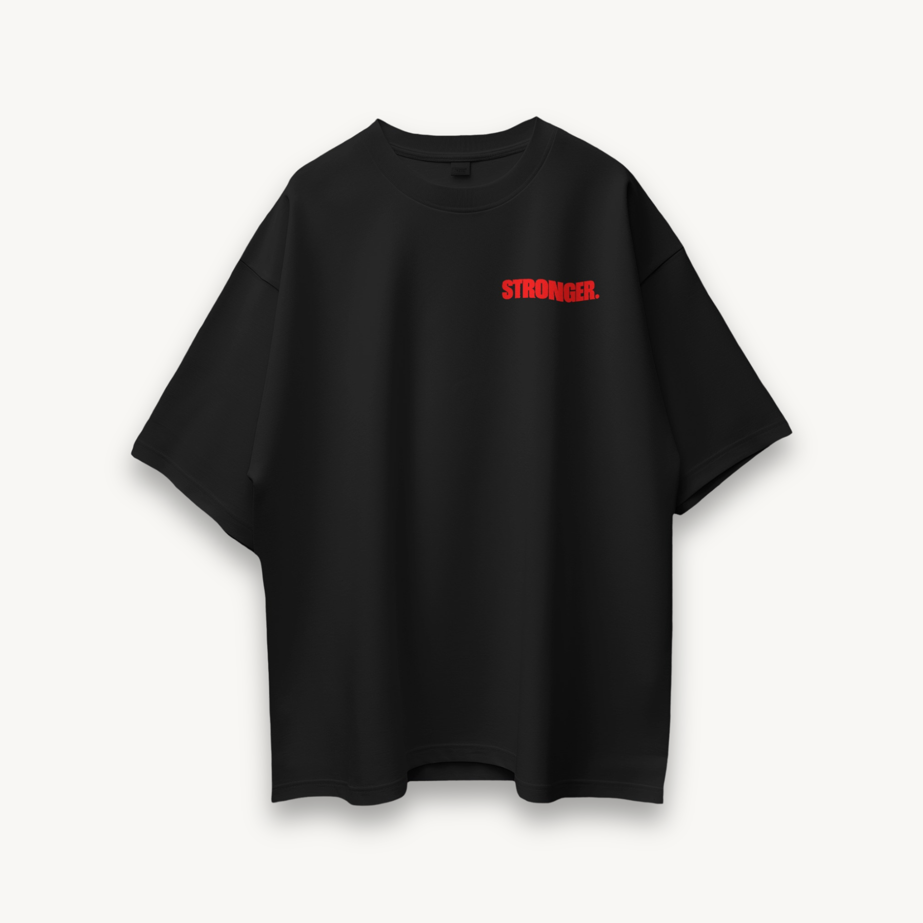 TNC Better Faster Stronger Black Oversized Tee