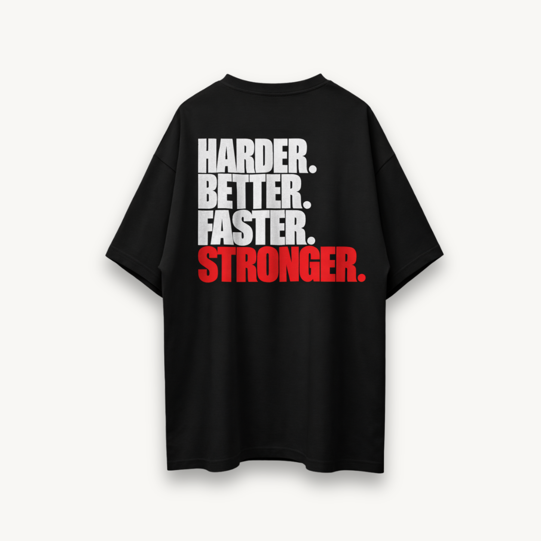TNC Better Faster Stronger Black Oversized Tee