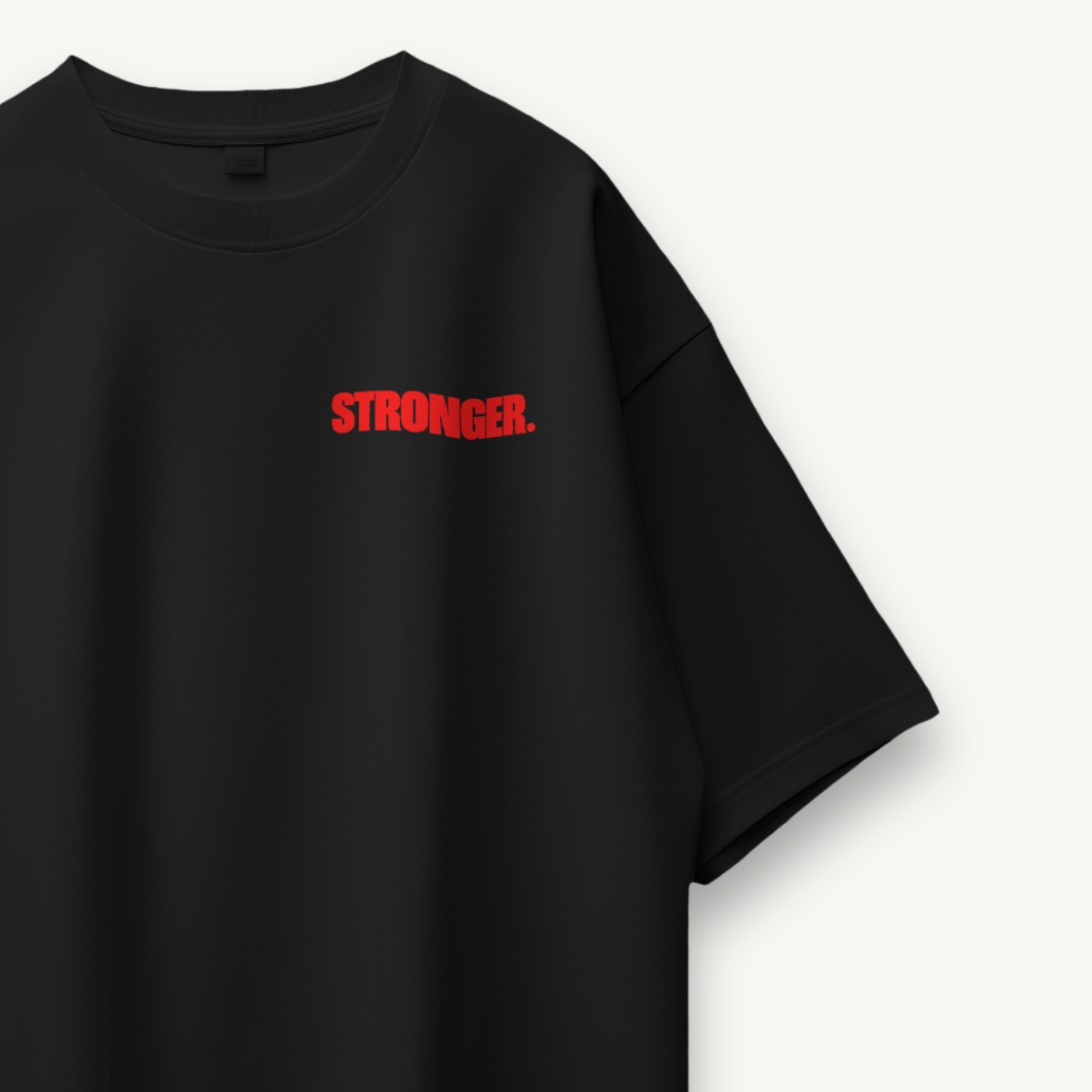 TNC Better Faster Stronger Black Oversized Tee