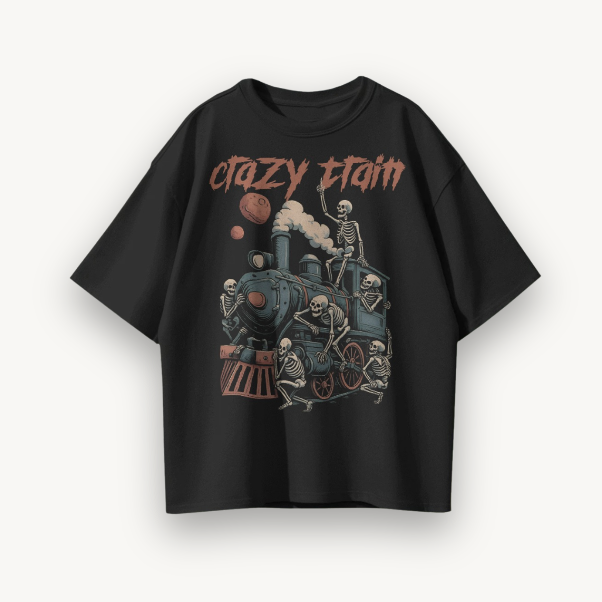 TNC Crazy Train Black Oversized Tee