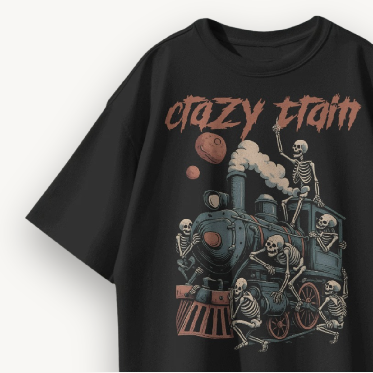 TNC Crazy Train Black Oversized Tee