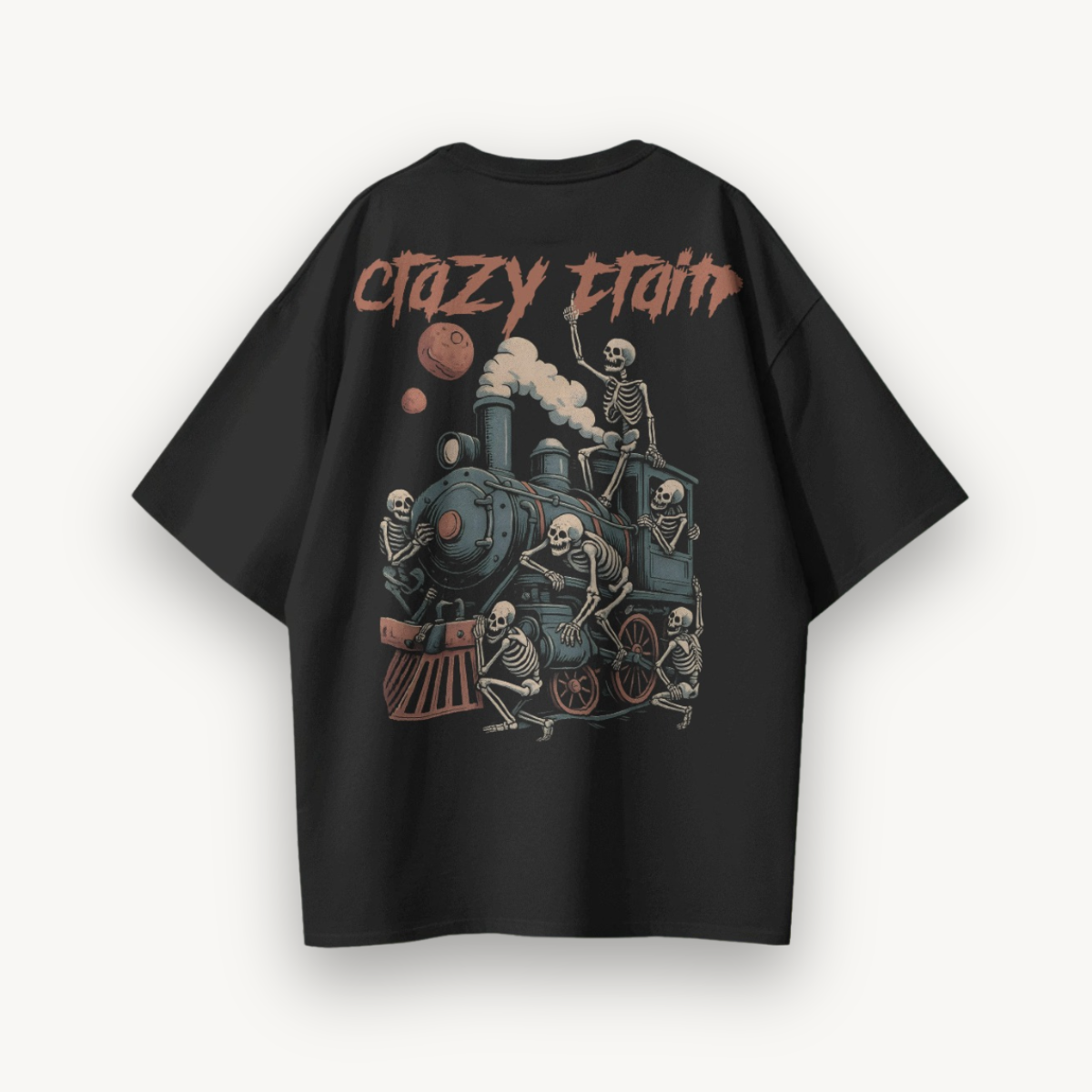 TNC Crazy Train All Aboard Black Oversized Tee