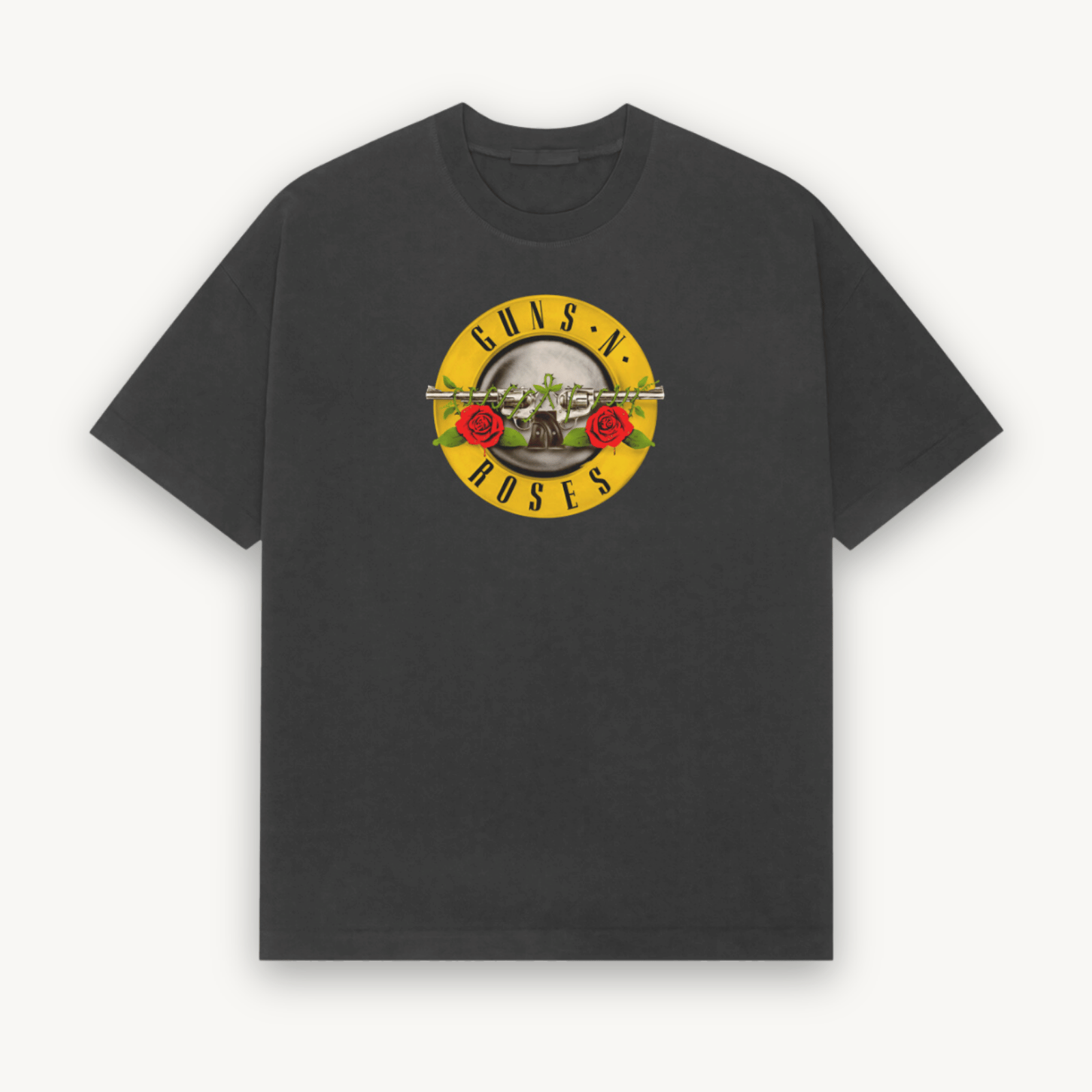 Guns N' Roses Mumbai '25 Bullet Black Relaxed Tee