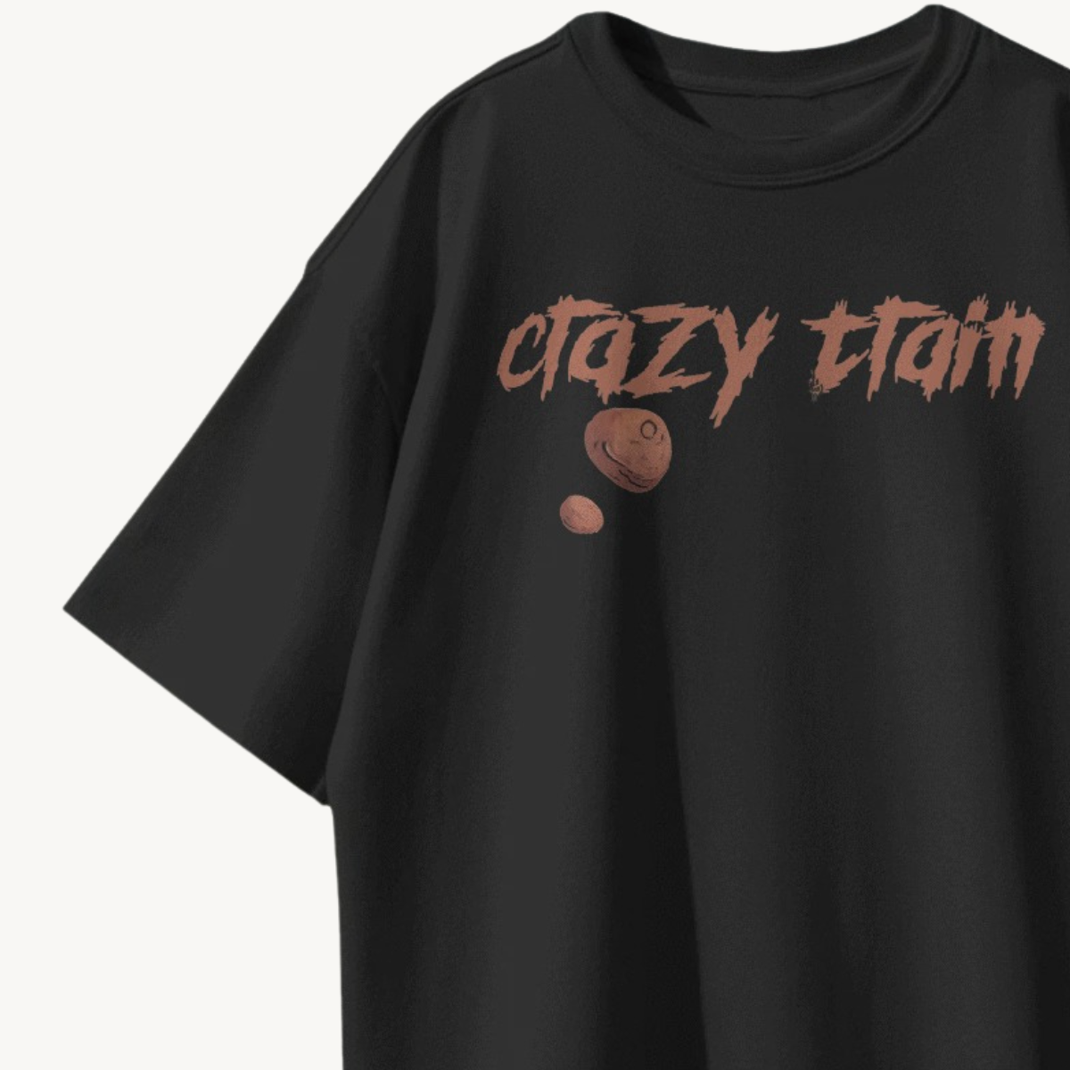 TNC Crazy Train All Aboard Black Oversized Tee