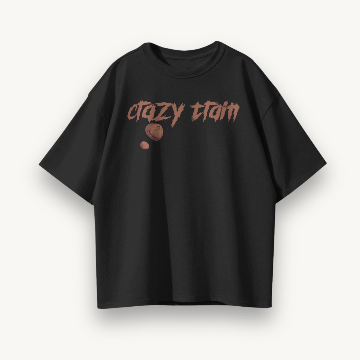 TNC Crazy Train All Aboard Black Oversized Tee
