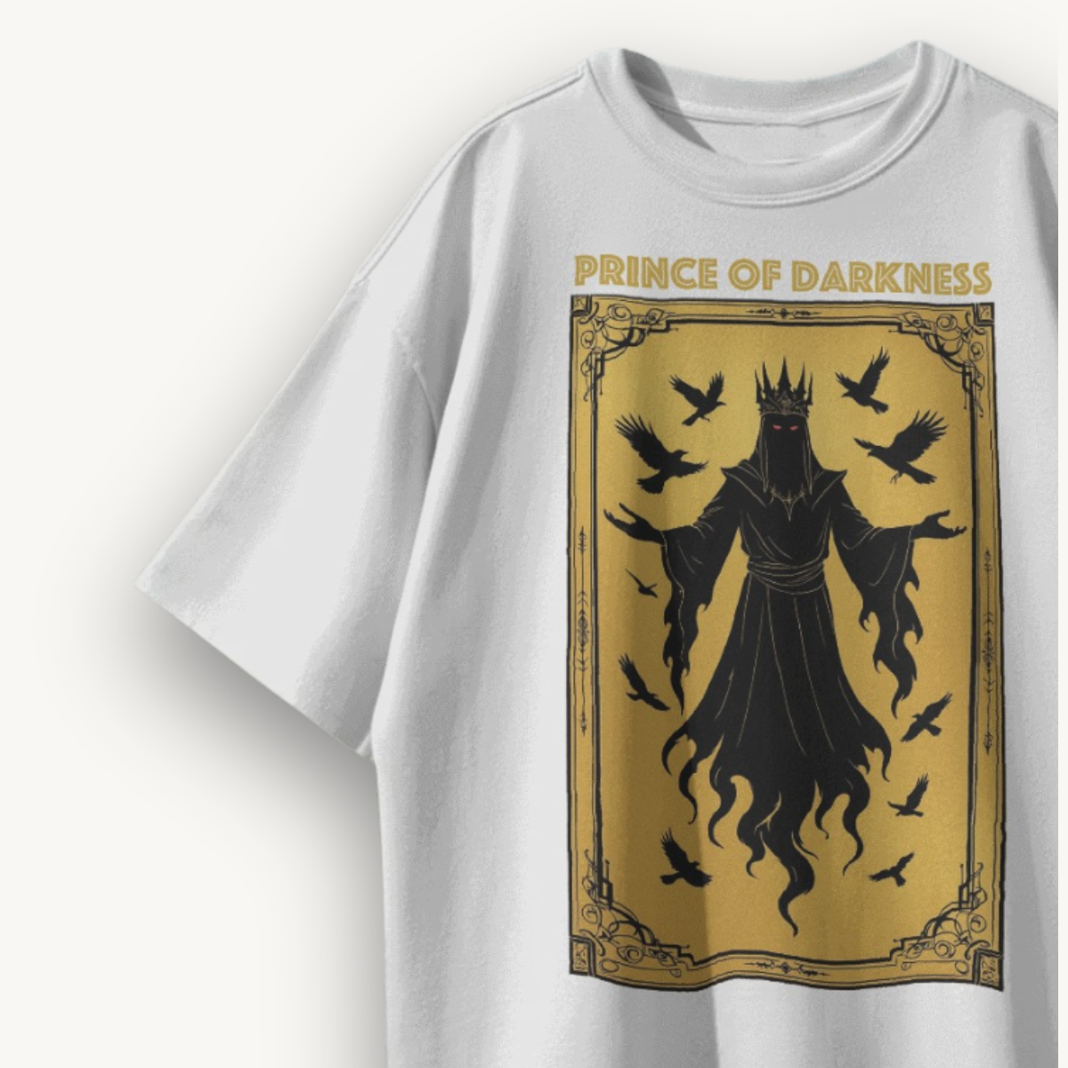 TNC Prince Of Darkness White Oversized Tee