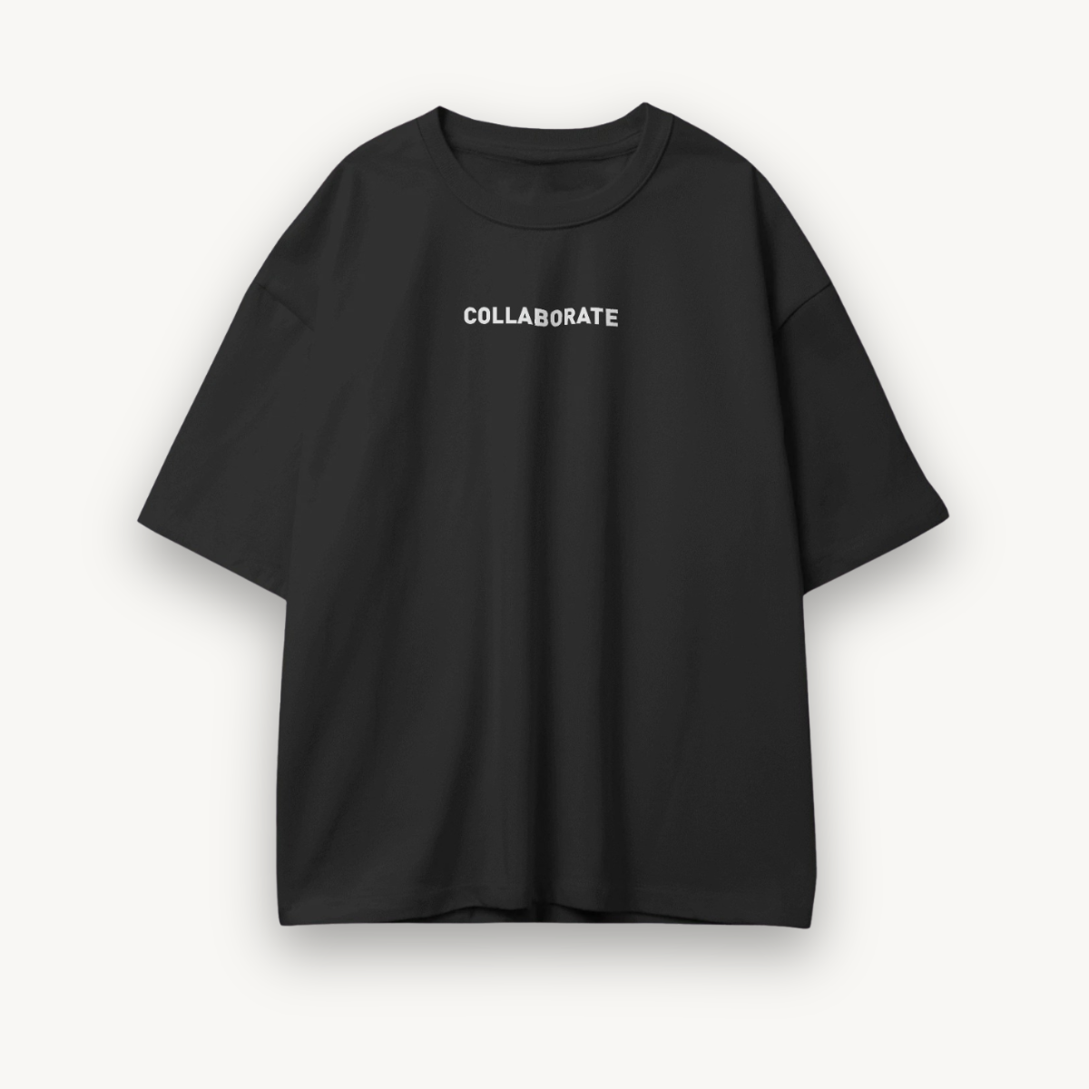 Cray’Beach x Satellite Beachside Black Oversized Tee