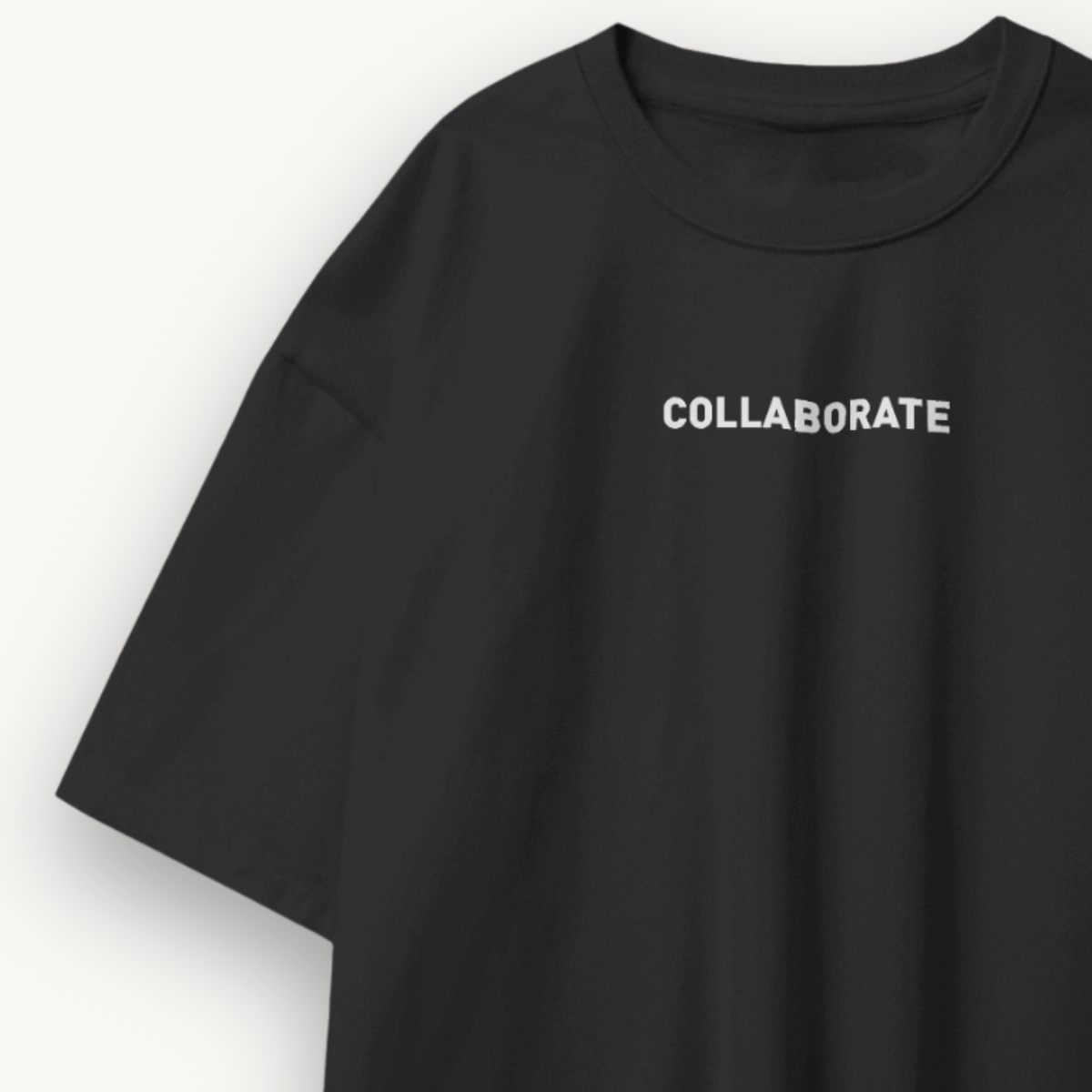 Cray’Beach x Satellite Beachside Black Oversized Tee