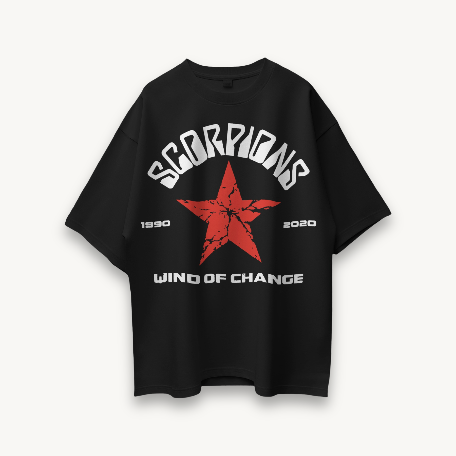 Scorpions Wind of Change Black Oversized Tee