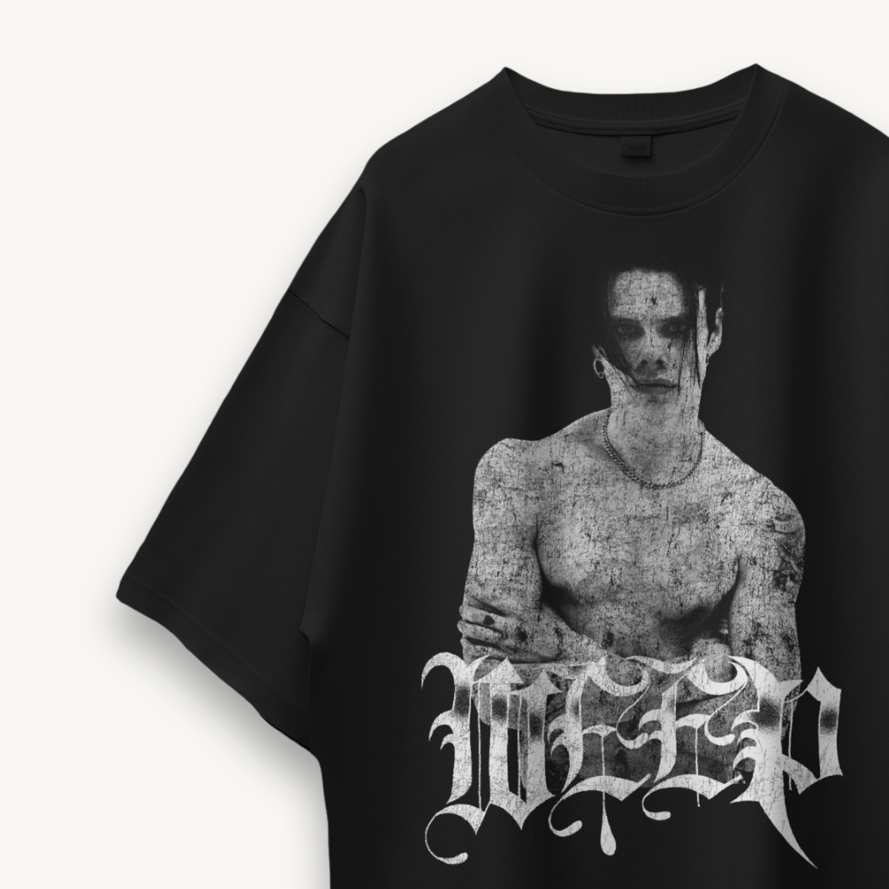 Yungblud IDOLS Weep Black Oversized Tee