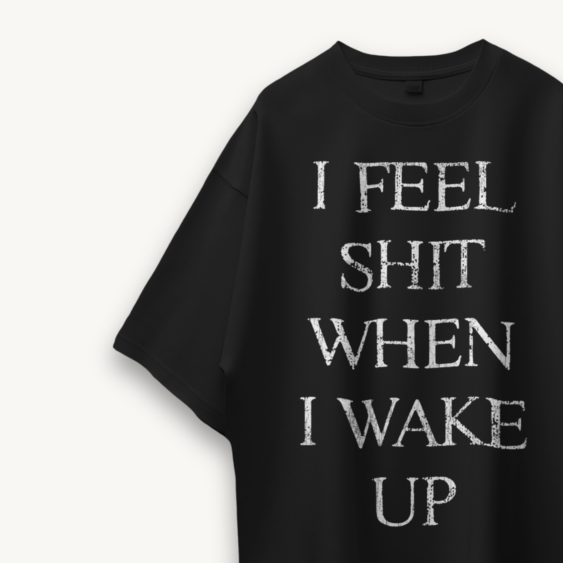 Yungblud Lovesick Lyric Black Oversized Tee