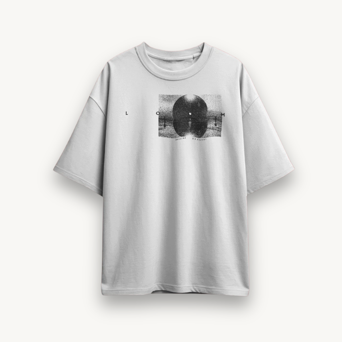 Imagine Dragons Loom White Oversized Tee