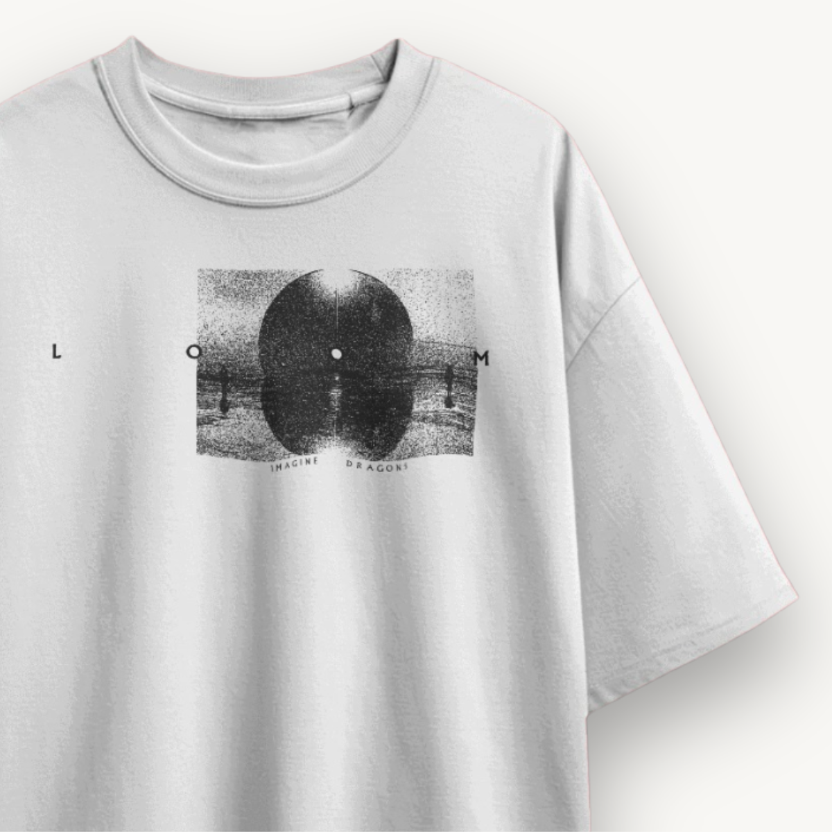 Imagine Dragons Loom White Oversized Tee