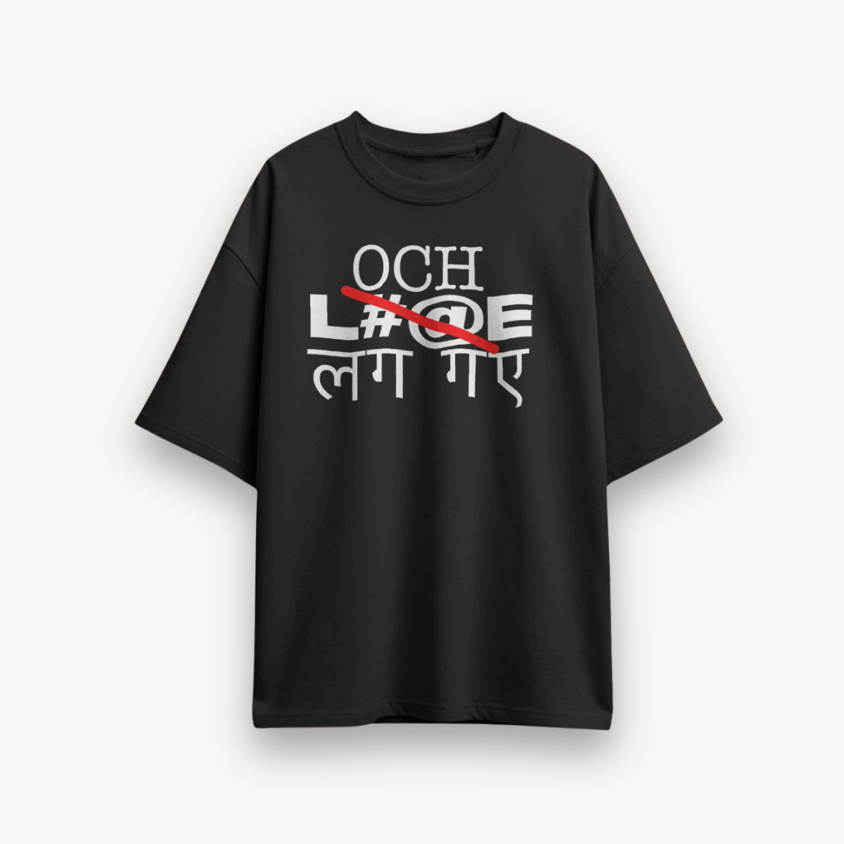 L#@E LAG GAYE Black OS Tee