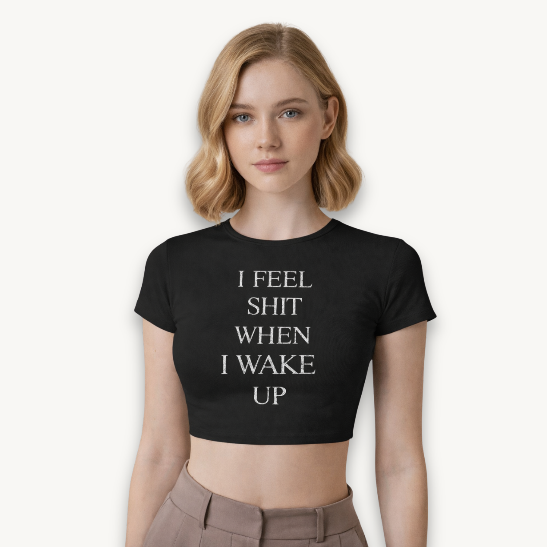 Yungblud Lovesick Lyric Black Crop Top