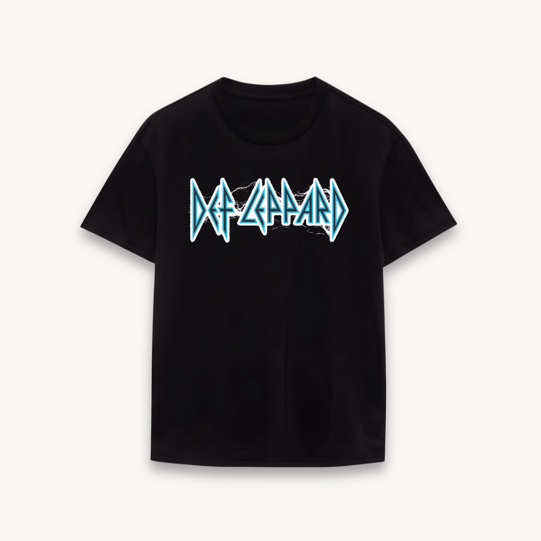 Def Leppard Lightning India Tour '26 Black Regular Tee