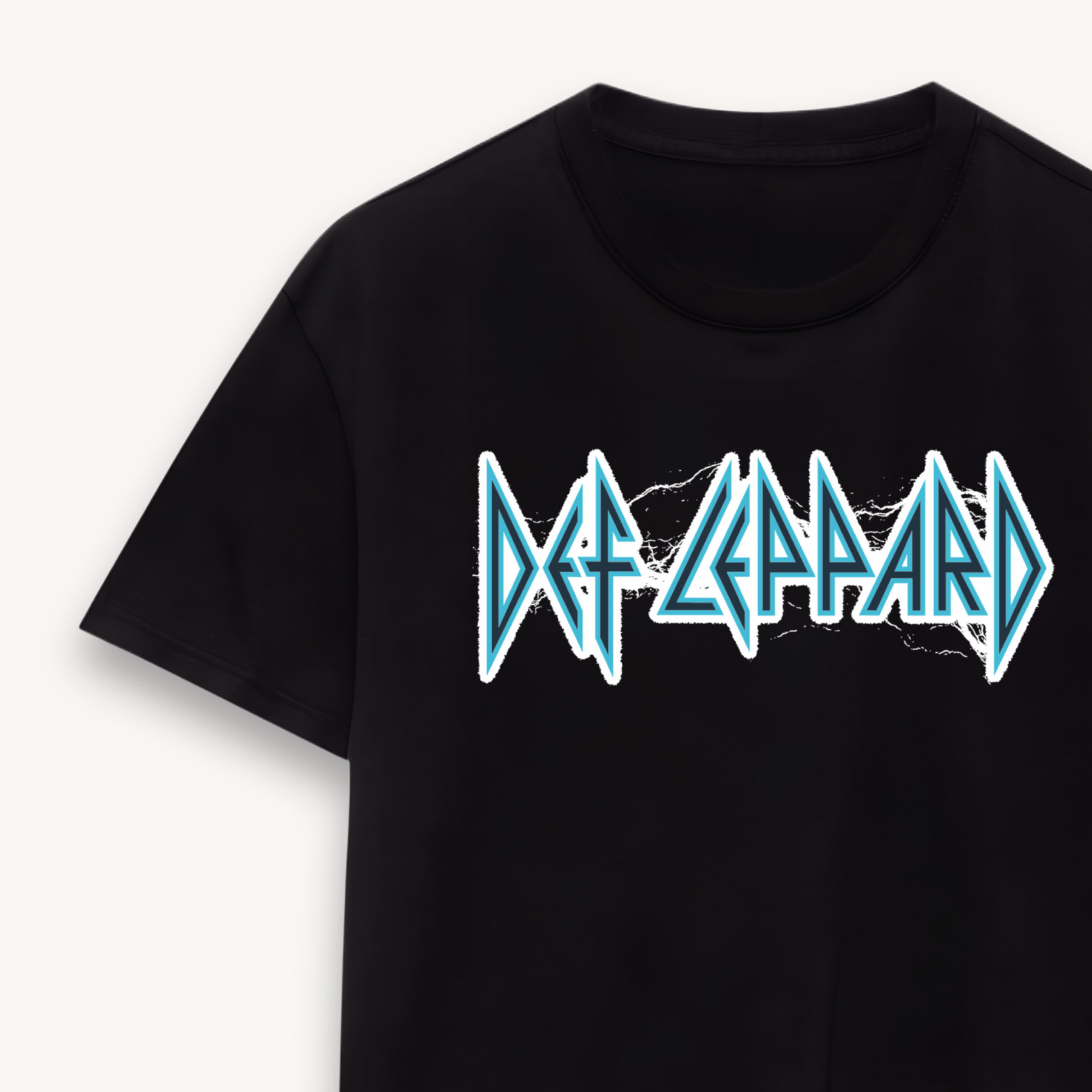 Def Leppard Lightning India Tour '26 Black Regular Tee