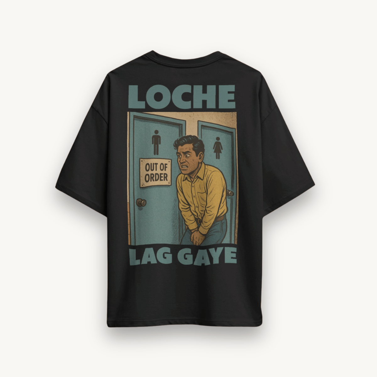 LOCHE LAG GAYE Black OS Tee
