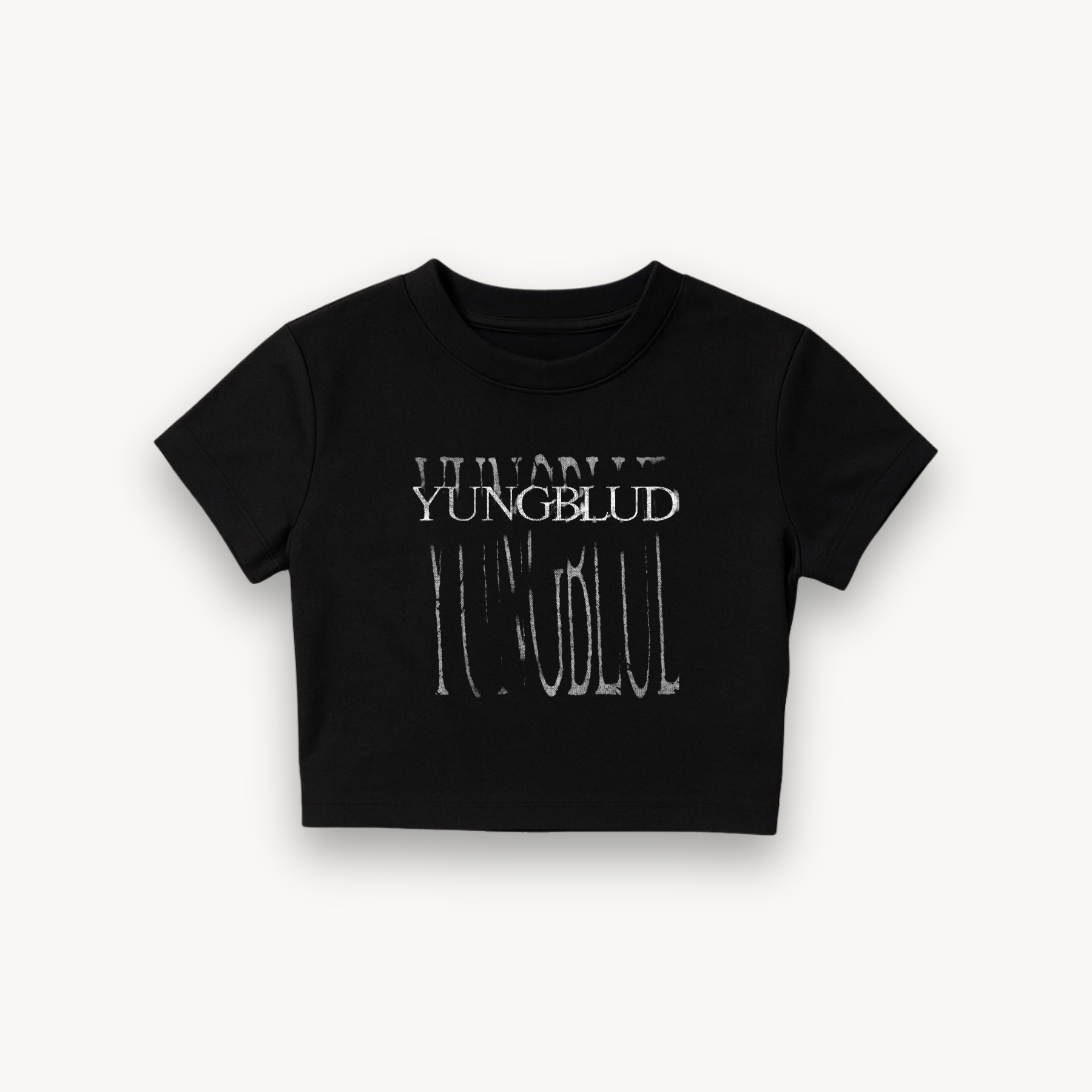 Yungblud FUNERAL Black Crop Top