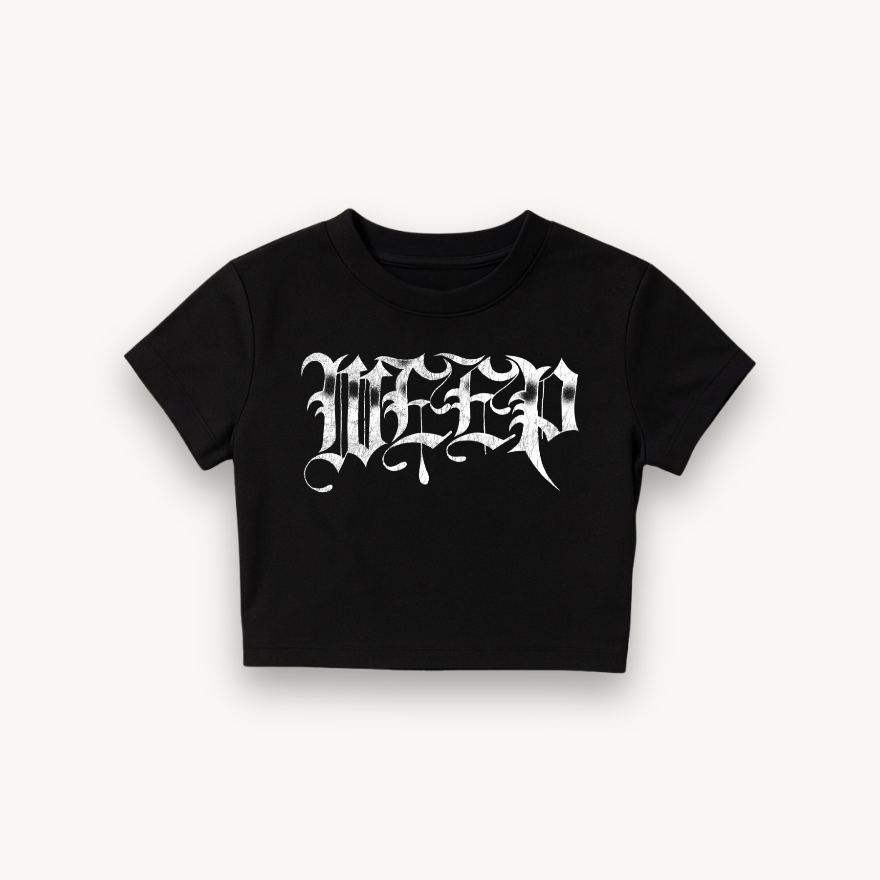 Yungblud IDOLS Weep Black Crop Top