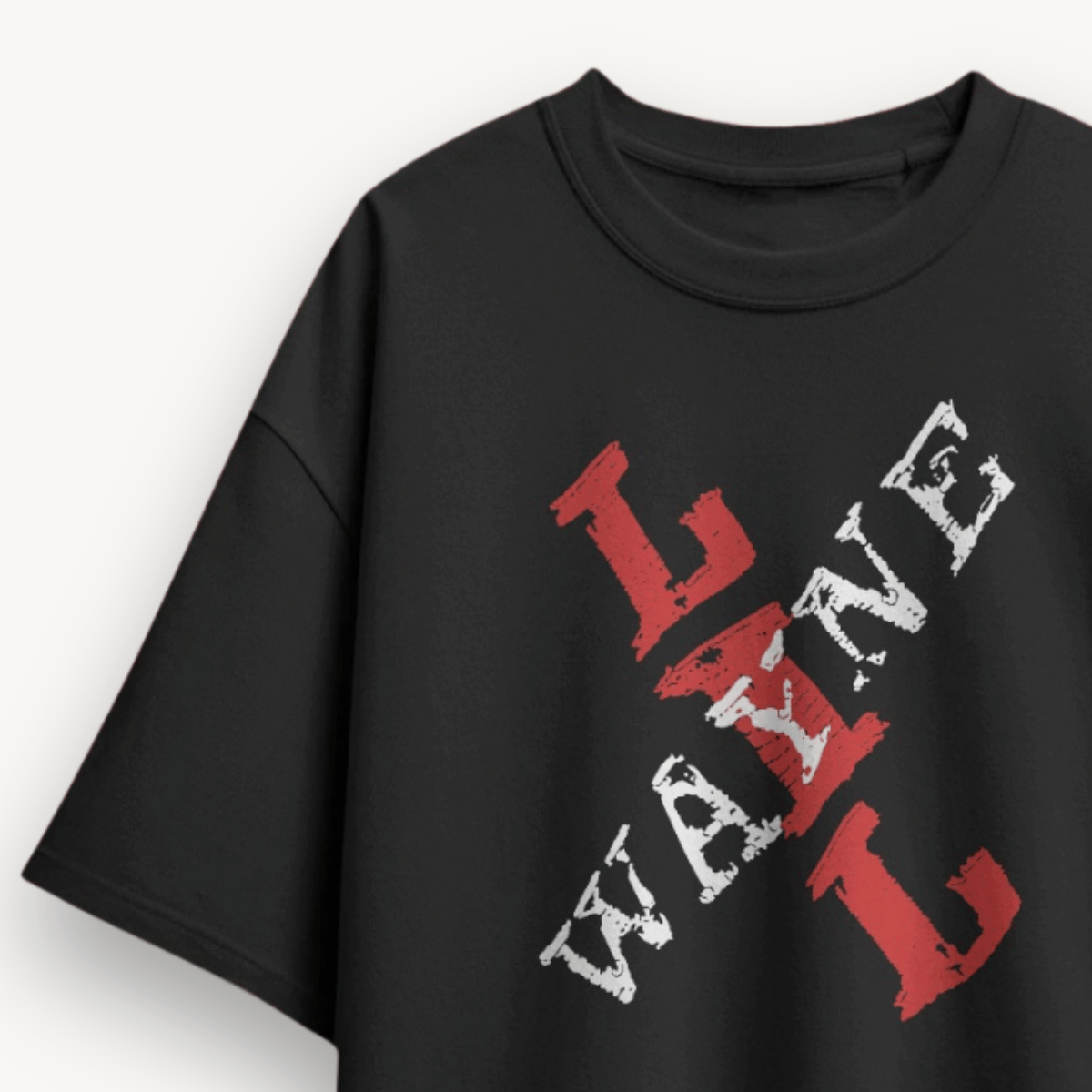 Lil Wayne X Logo Black Oversized Tee