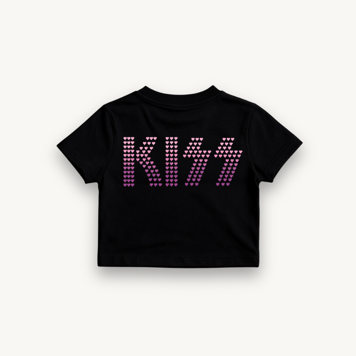 KISS Heart Logo Black Crop Top