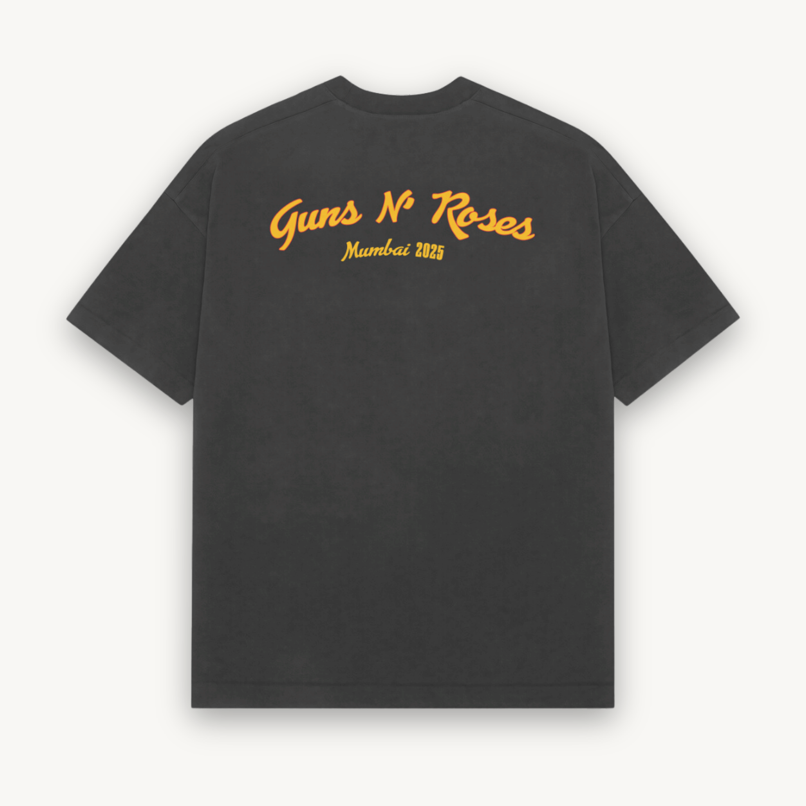 Guns N' Roses Mumbai '25 Mayhem Black Relaxed Tee