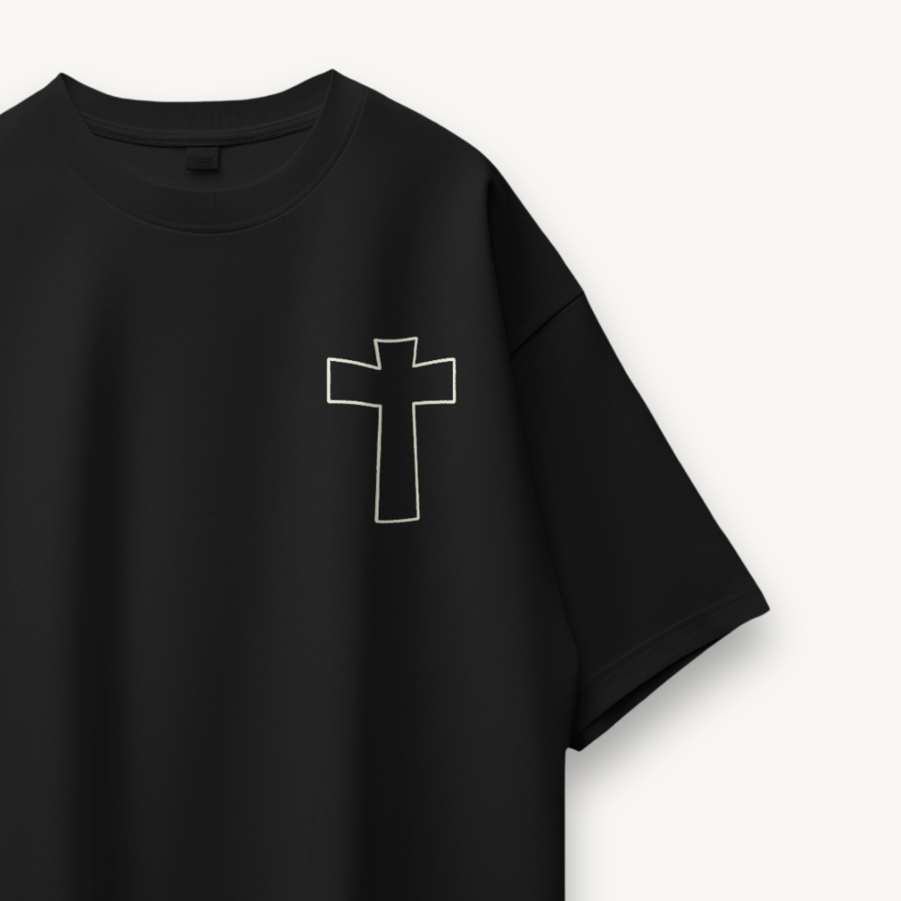 Black Sabbath Sacred Cross Black Oversized Tee