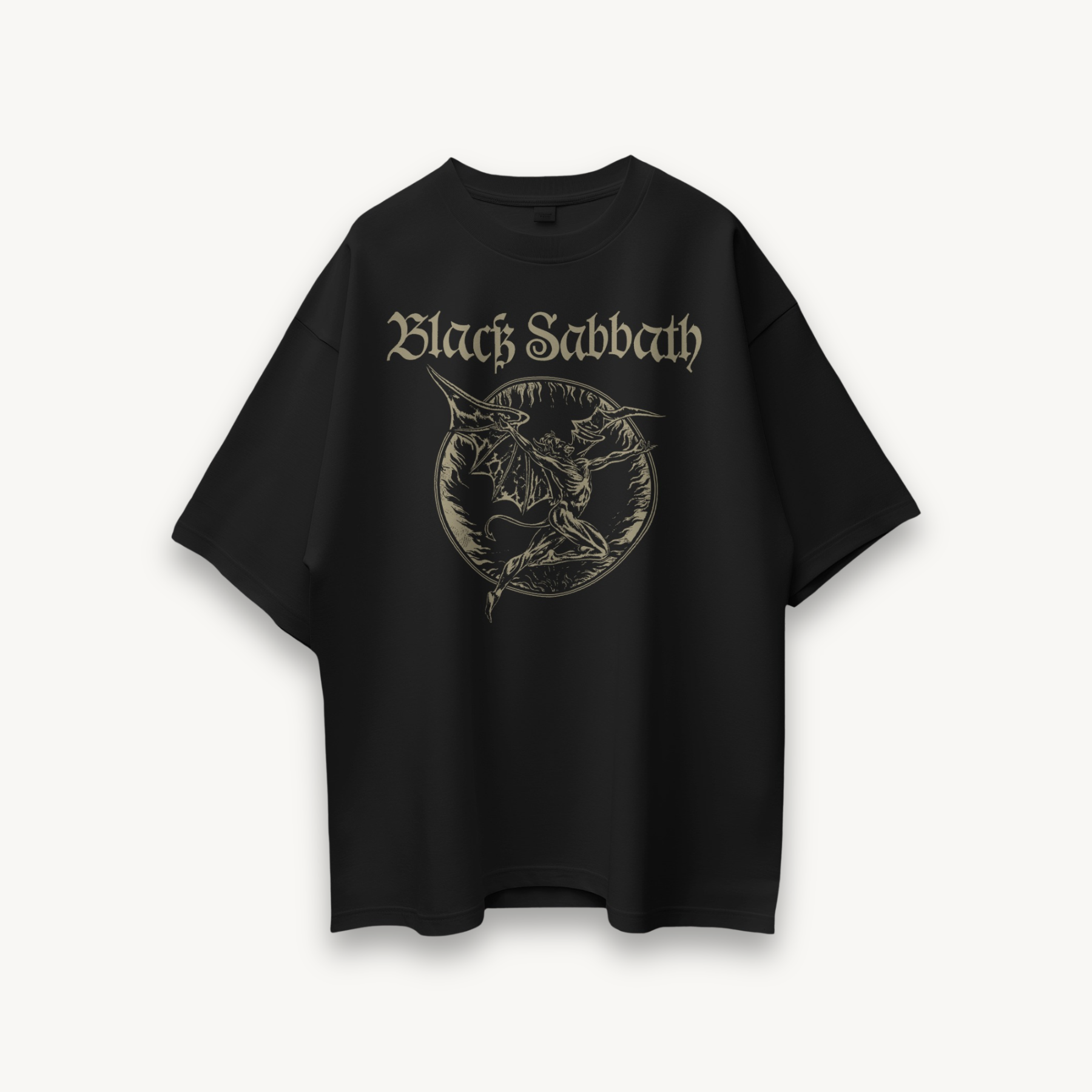 Black Sabbath Herny Fire Black Oversized Tee
