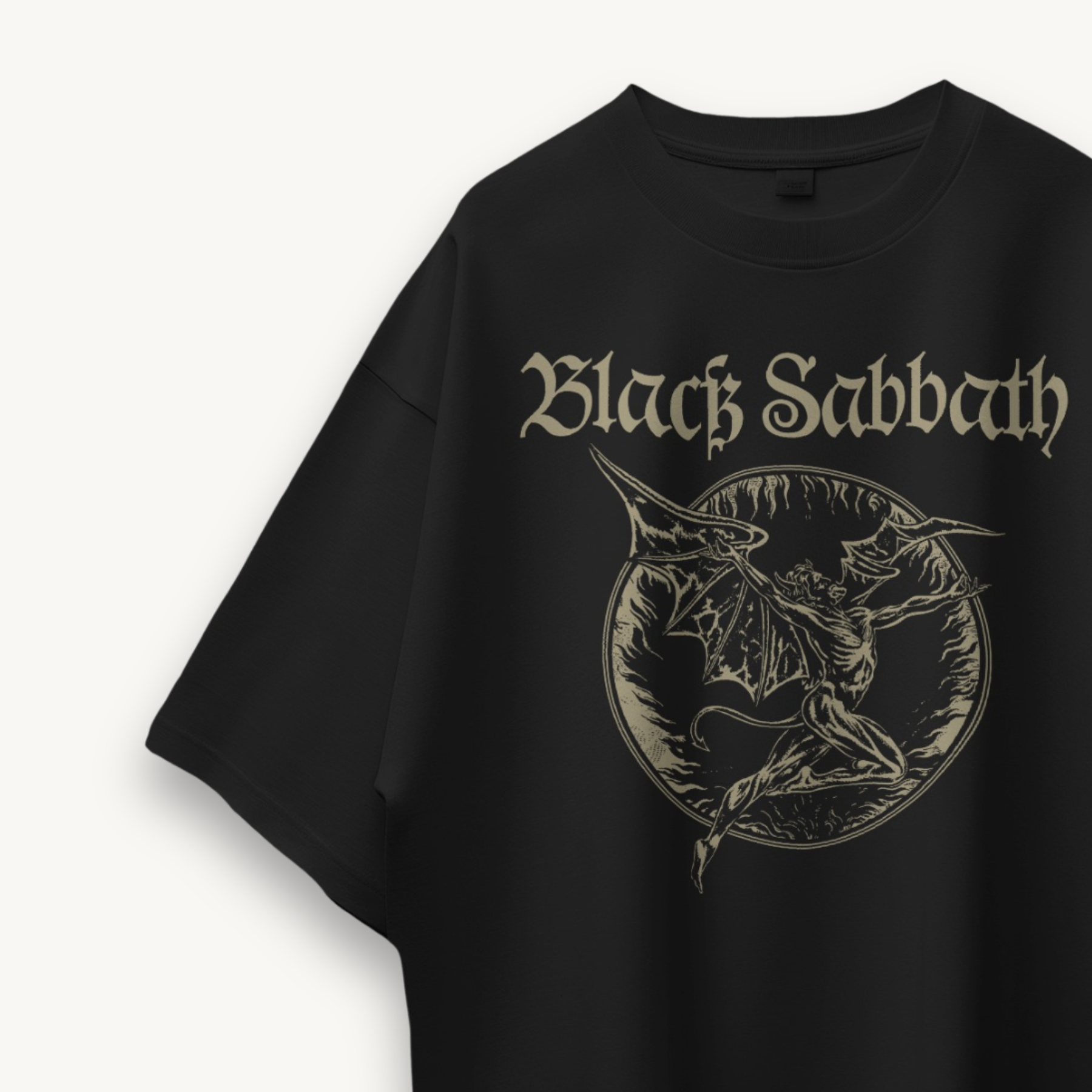 Black Sabbath Herny Fire Black Oversized Tee