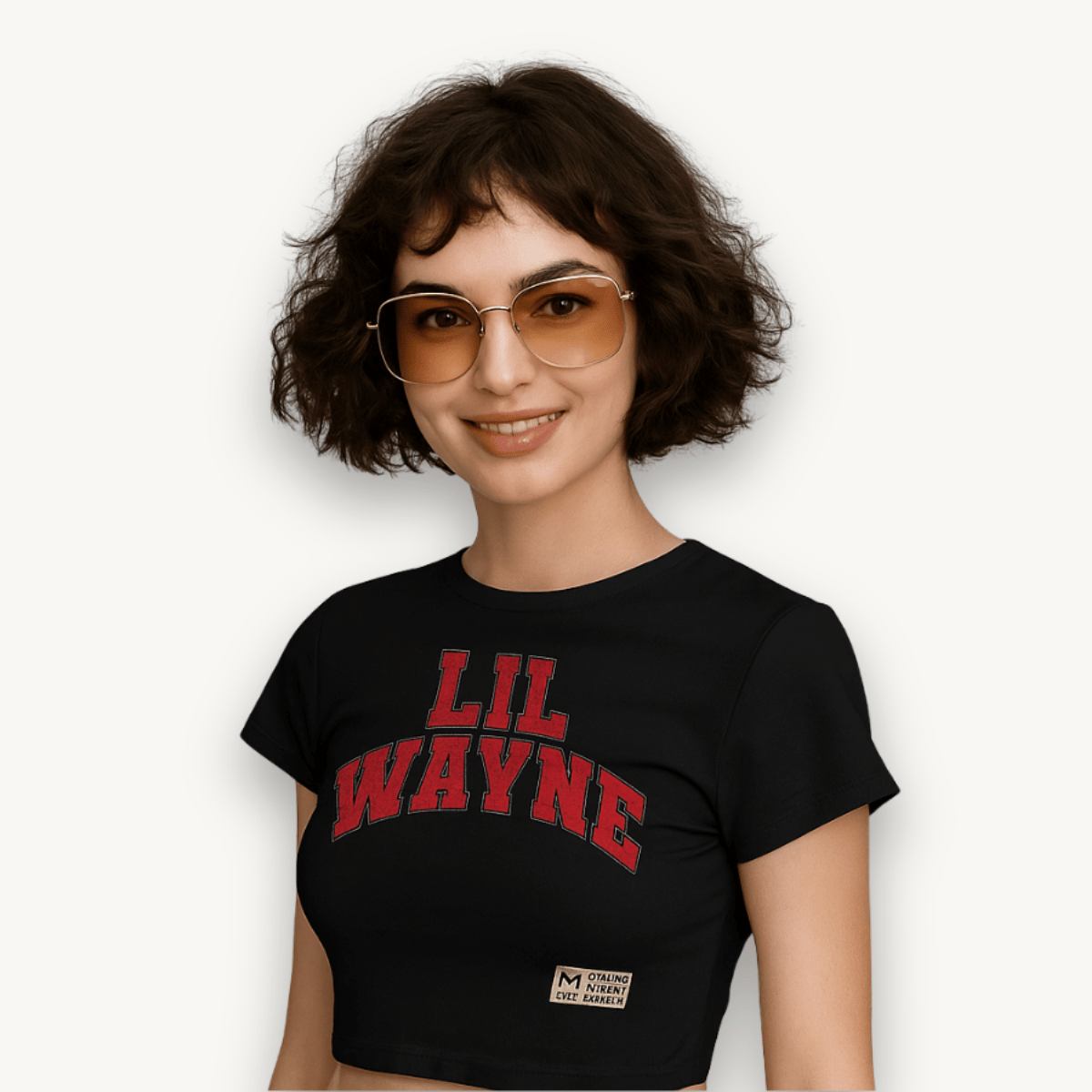 Lil Wayne Young Money 2005 Black Crop Top