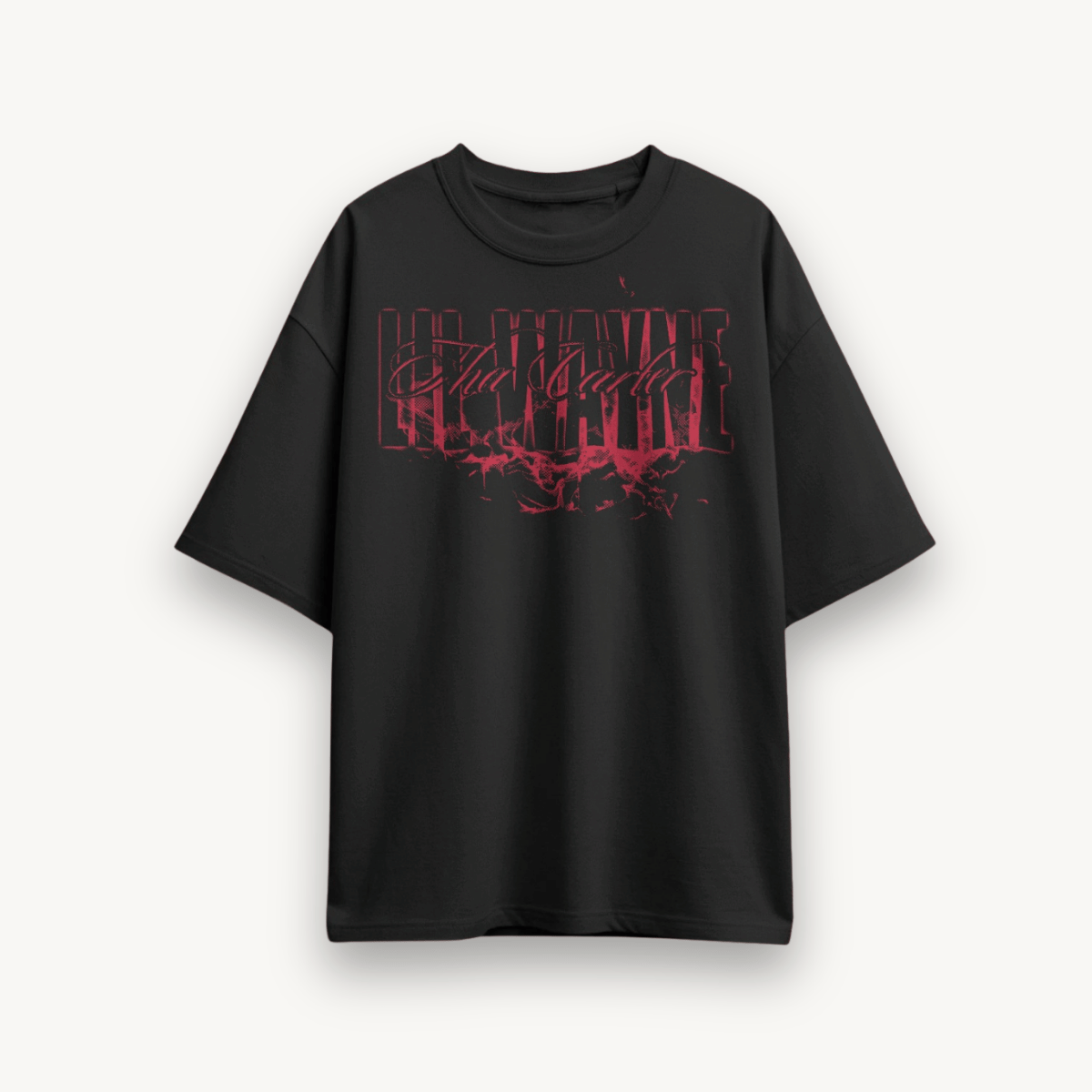 Lil Wayne Tha Carter Logo Black Oversized Tee