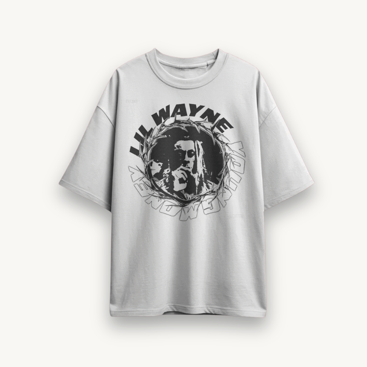 Lil Wayne Young Money White Oversized Tee
