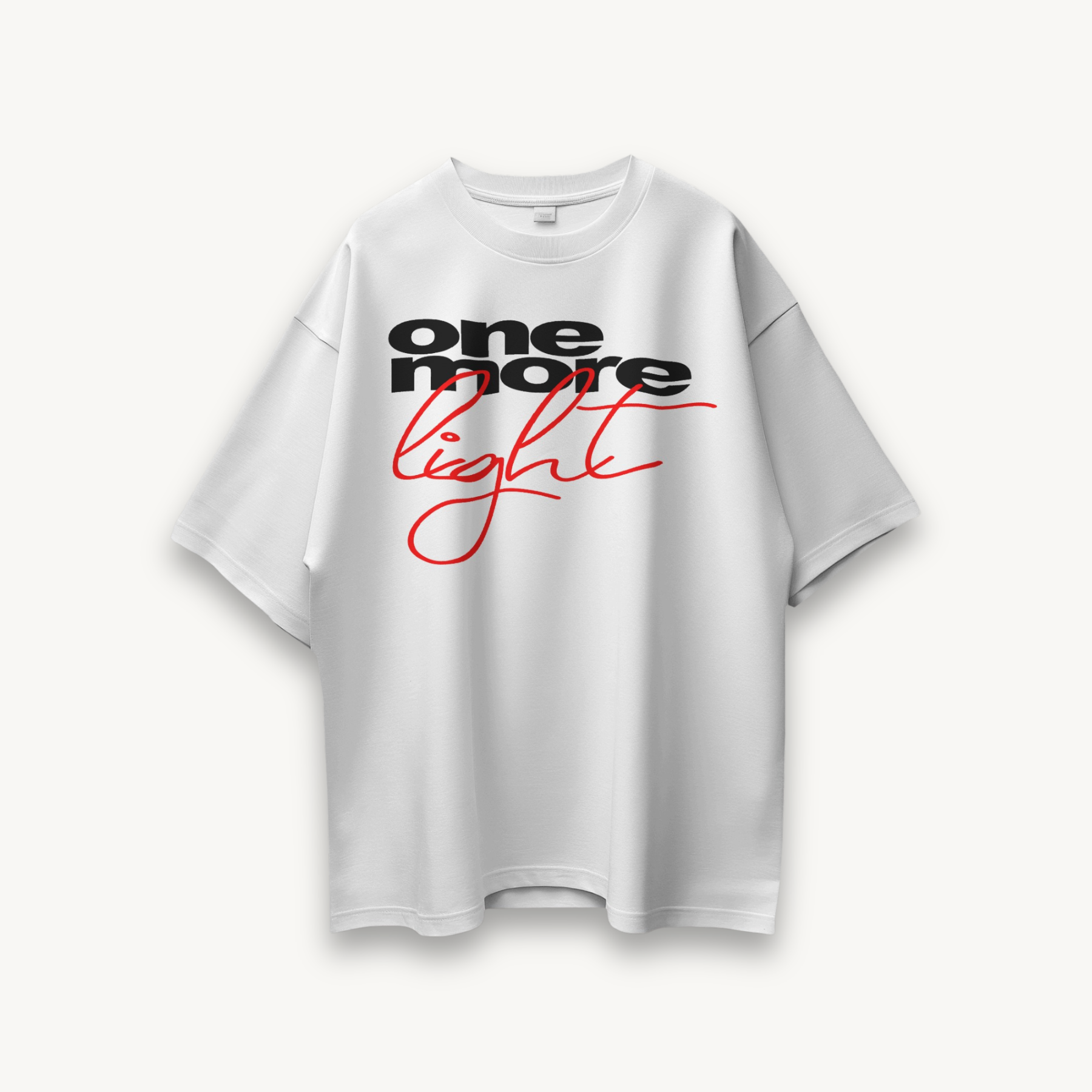 TNC One More Light White Oversized Tee