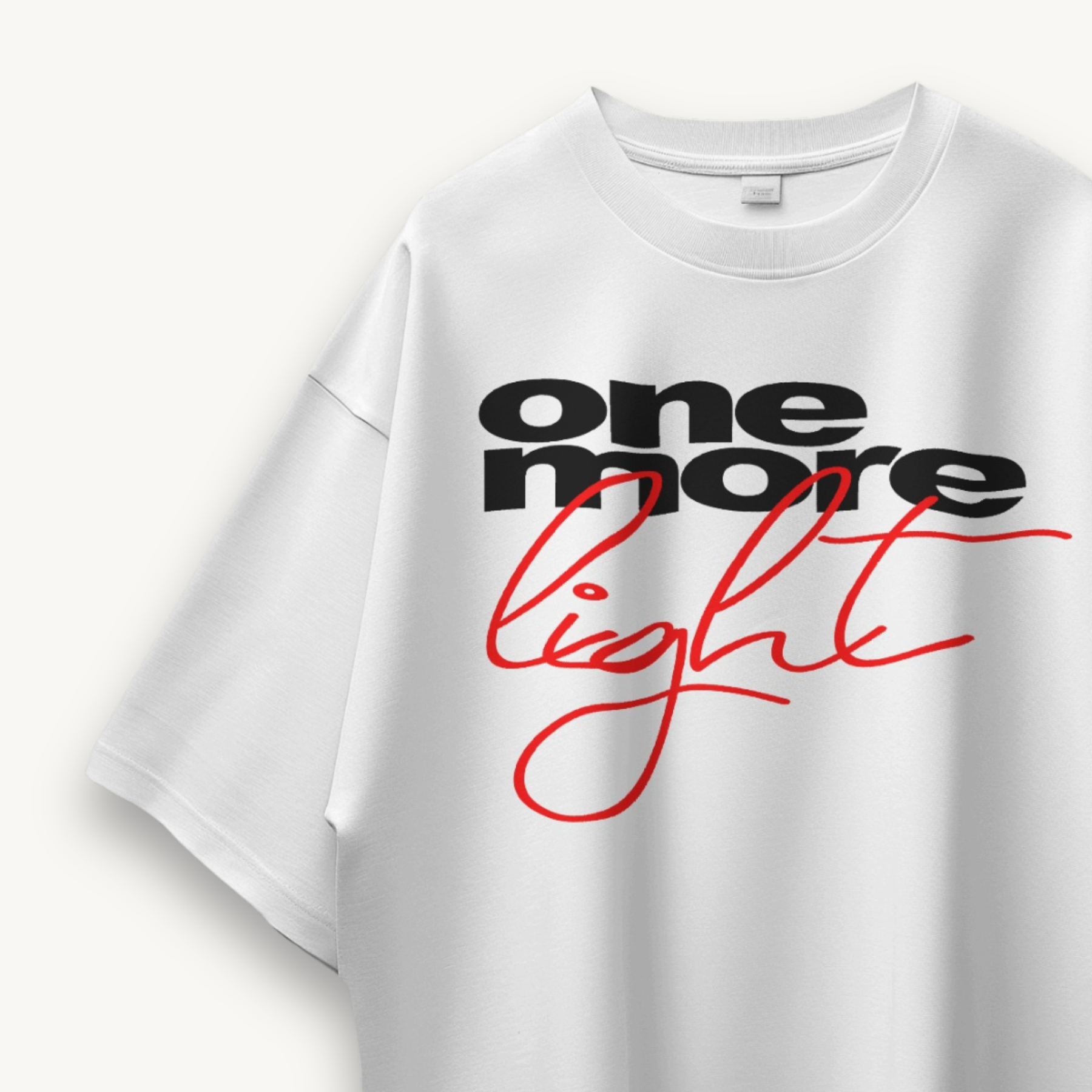 TNC One More Light White Oversized Tee