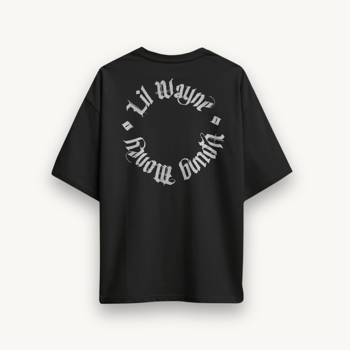 Lil Wayne LWYM Black Oversized Tee