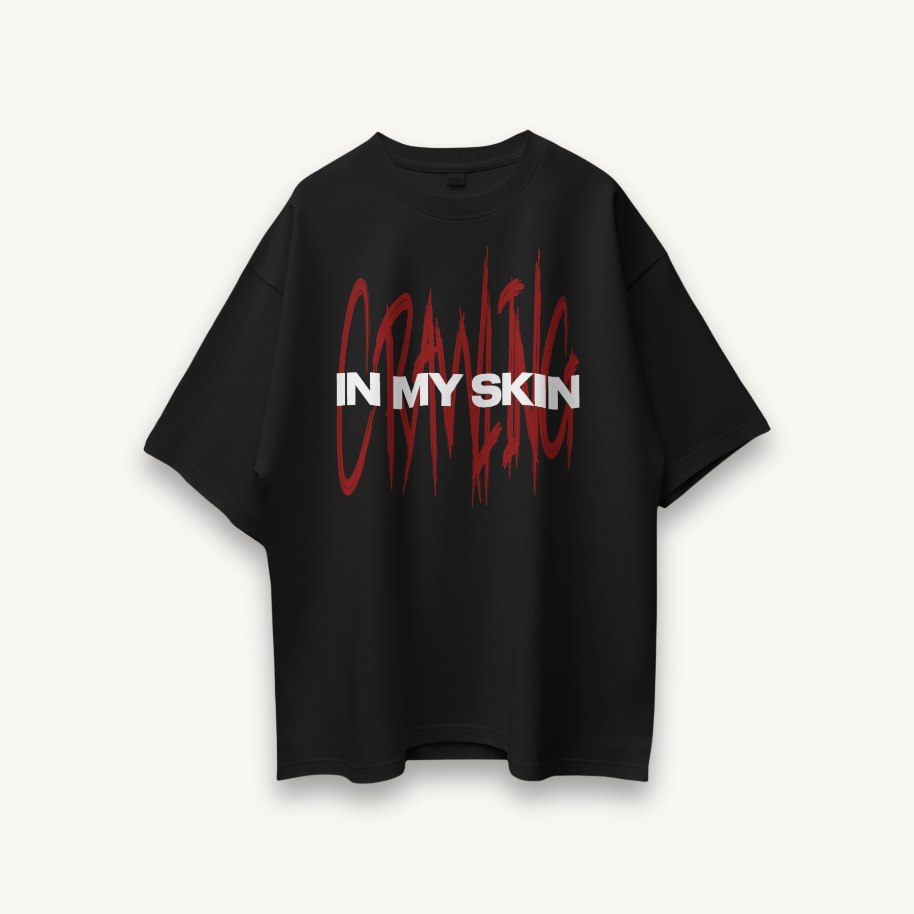 TNC Crawling In My Skin Black Oversized Tee